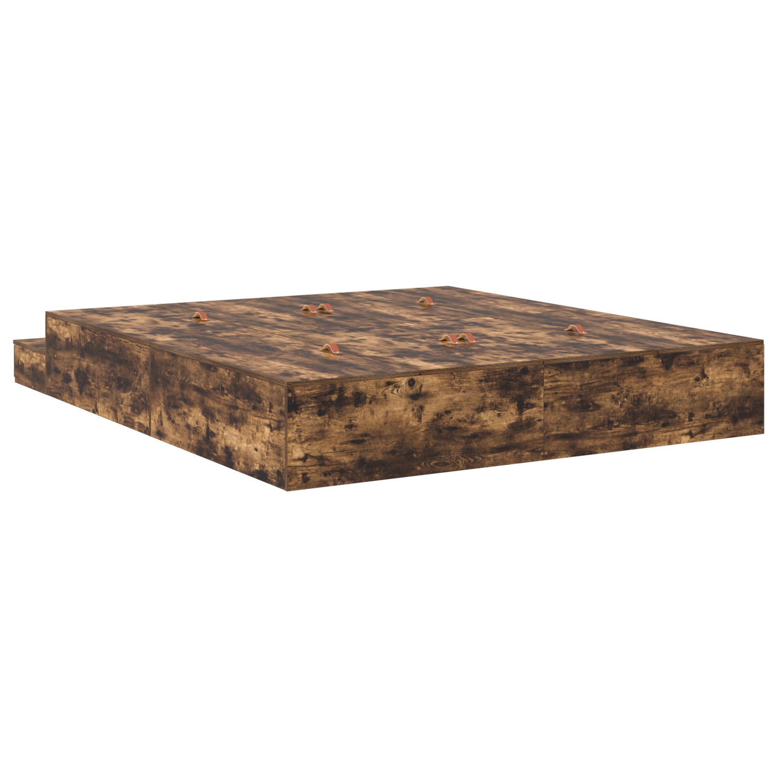 Storage Bed Frame Smoked Oak 180x200 cm - Image 4