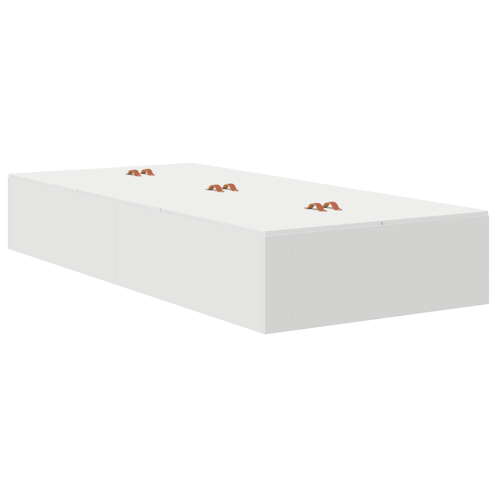 Storage Bed Frame White 90x190 cm - Image 2