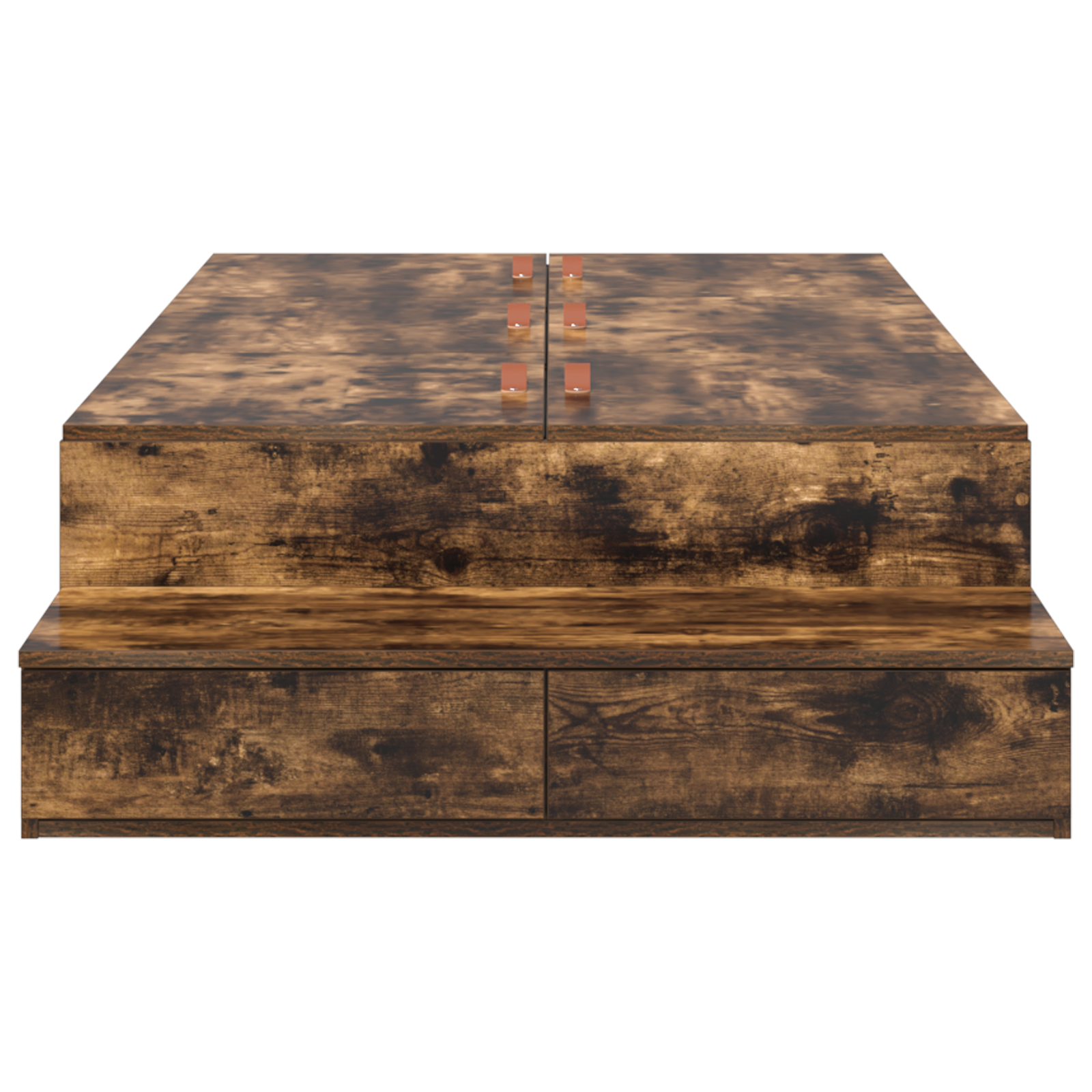 Storage Bed Frame Smoked Oak 75x190 cm - Image 7