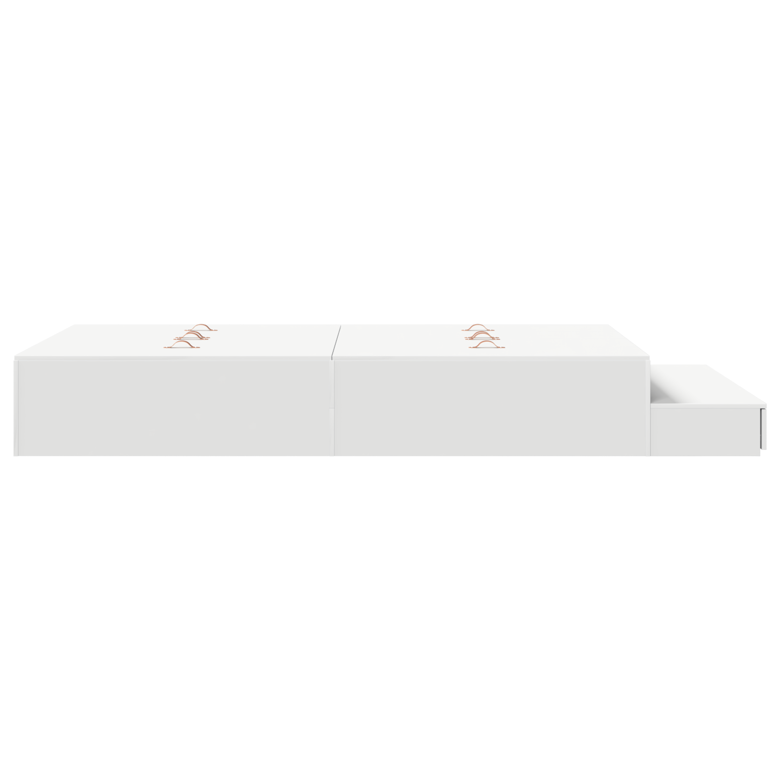 Storage Bed Frame White 120x190 cm - Image 9