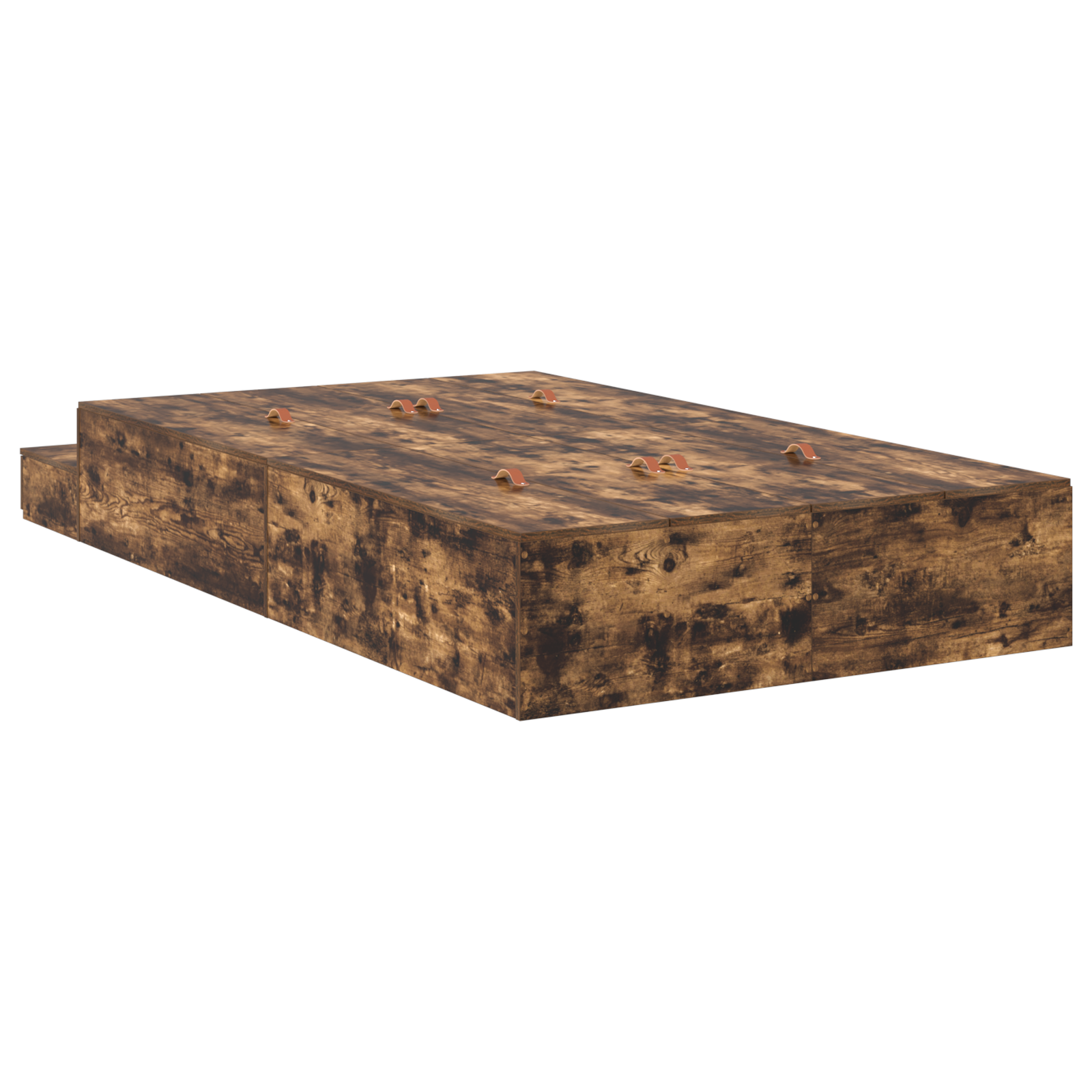 Storage Bed Frame Smoked Oak 120x190 cm - Image 7