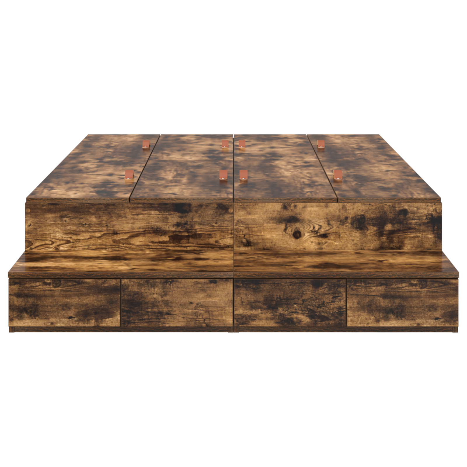 Storage Bed Frame Smoked Oak 120x190 cm - Image 5