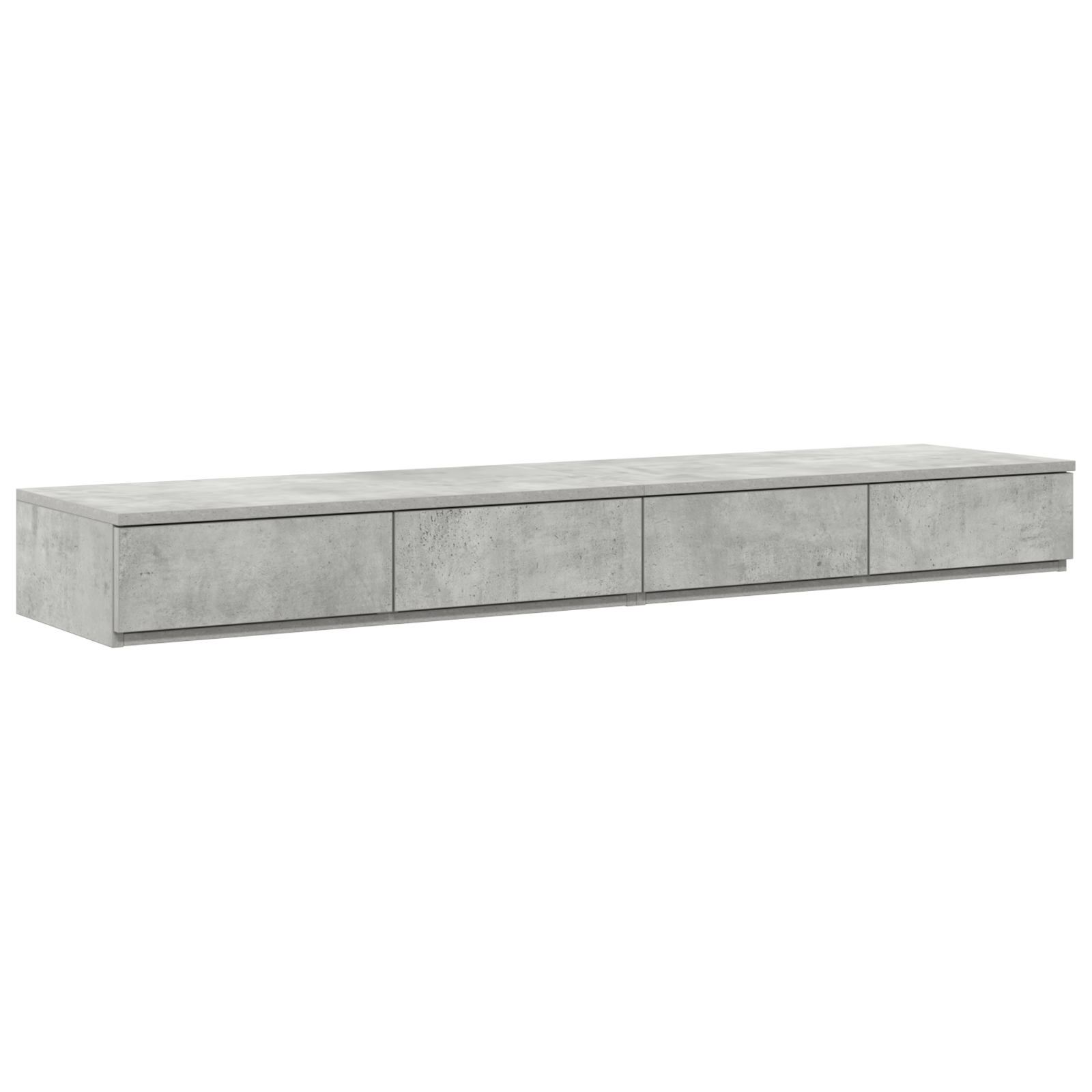 Storage Bed Frame Concrete Grey 135x190 cm - Image 7