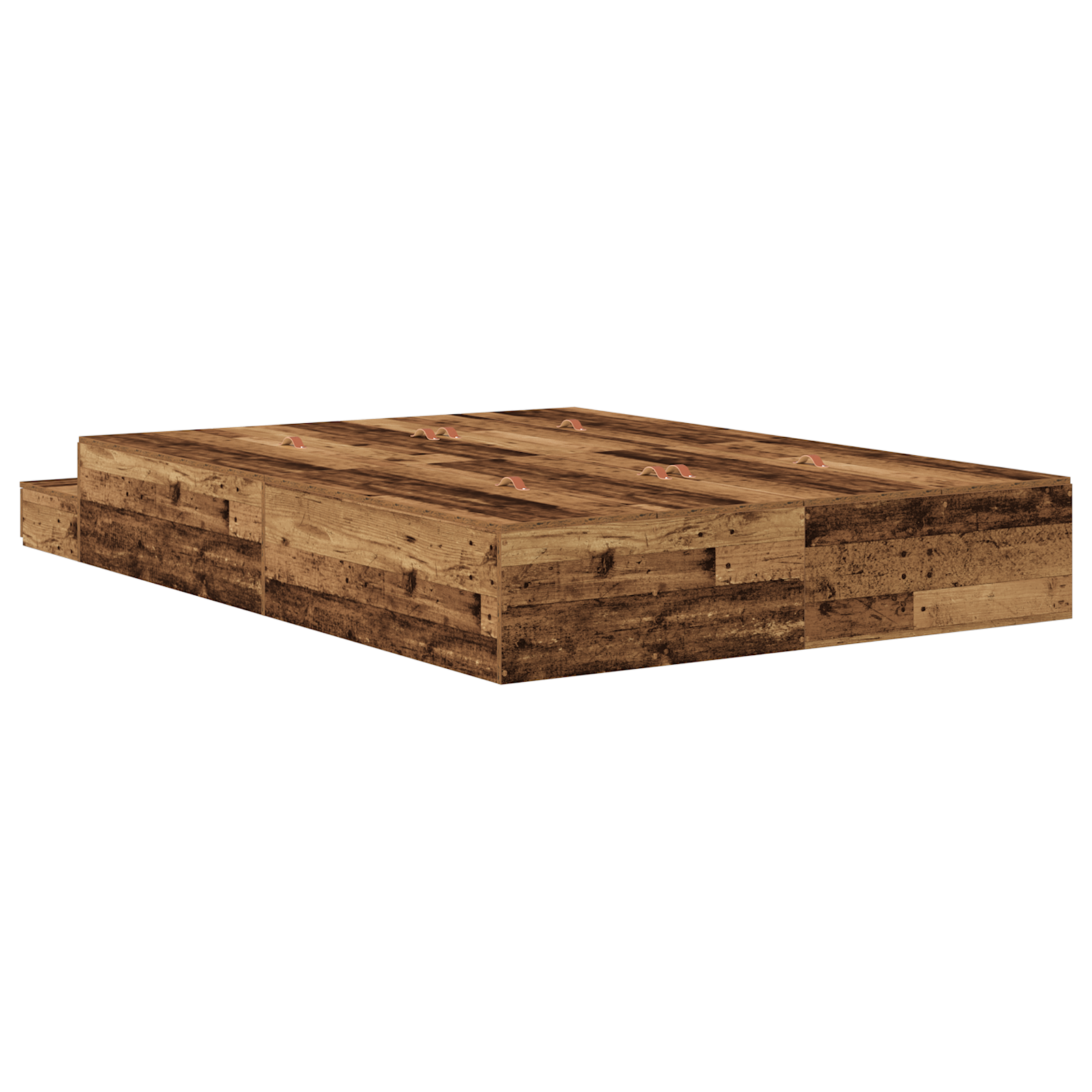 Storage Bed Frame Old Wood 135x190 cm - Image 10