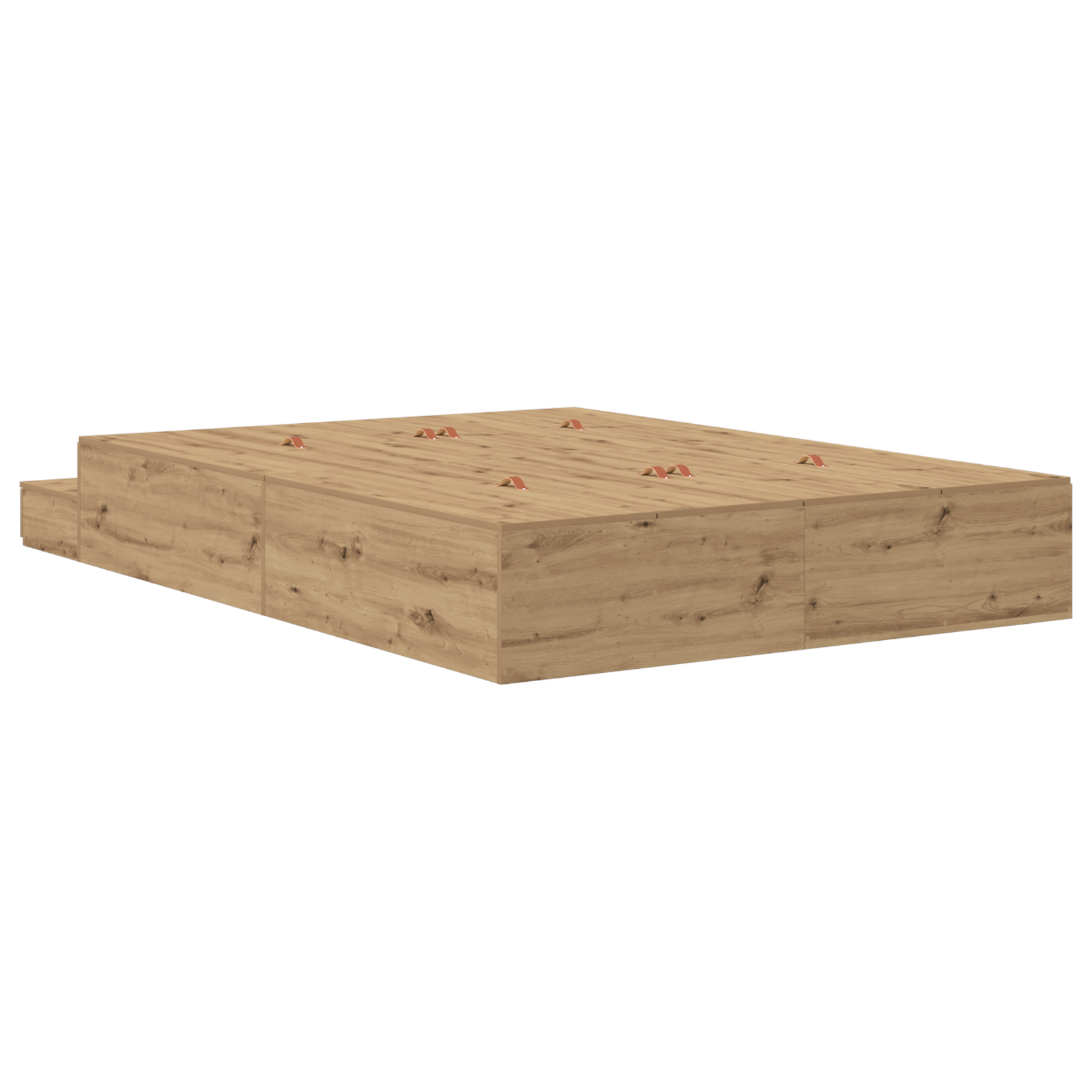 Storage Bed Frame Artisan Oak 135x190 cm - Image 10
