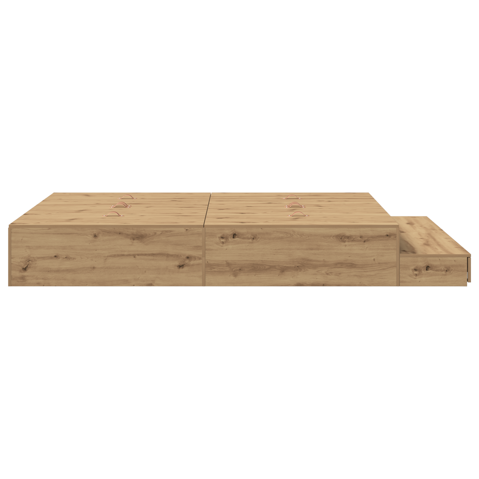 Storage Bed Frame Artisan Oak 135x190 cm - Image 9
