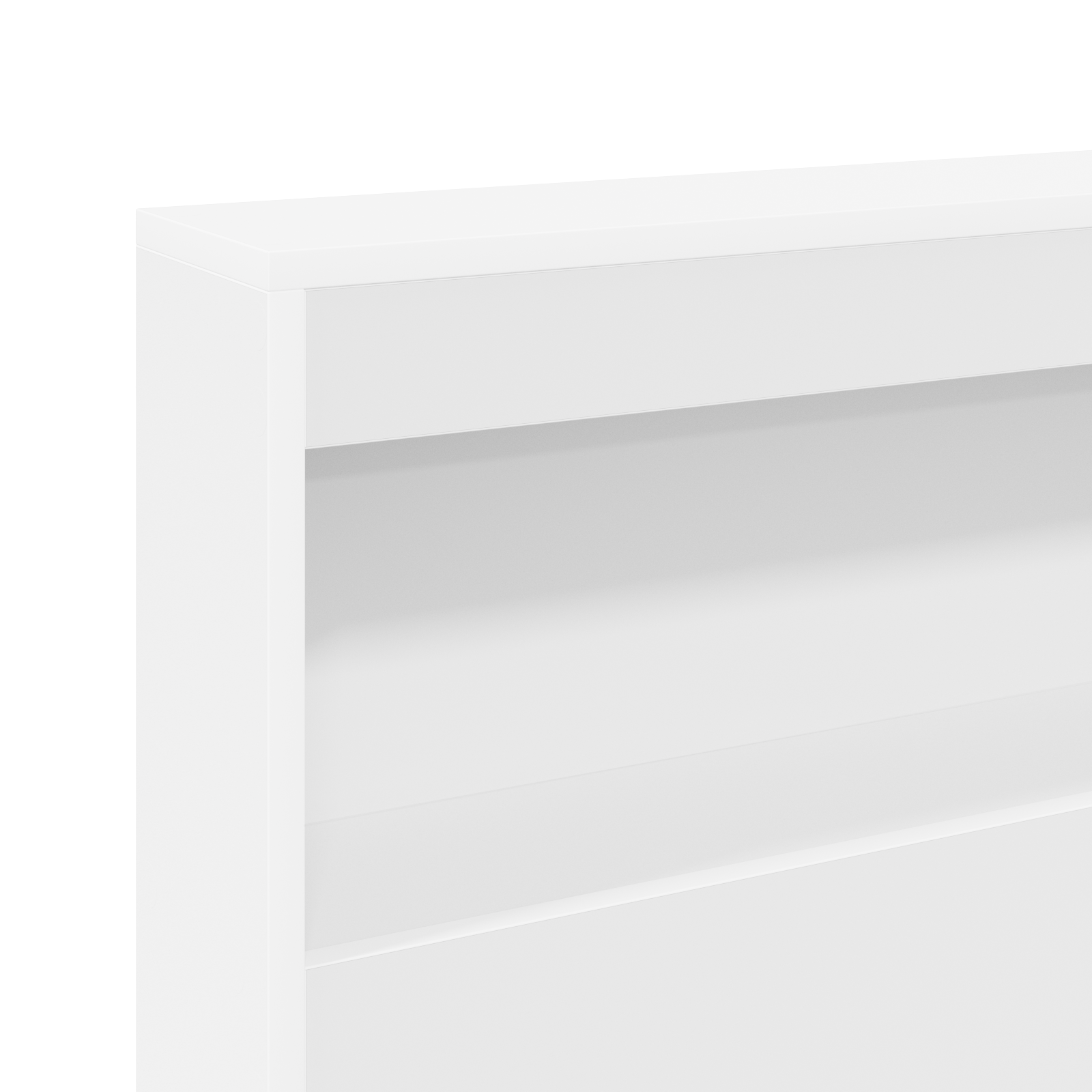 Boghylde Seng Hvid 150x200 cm Ingeniørtræ - Billede 8