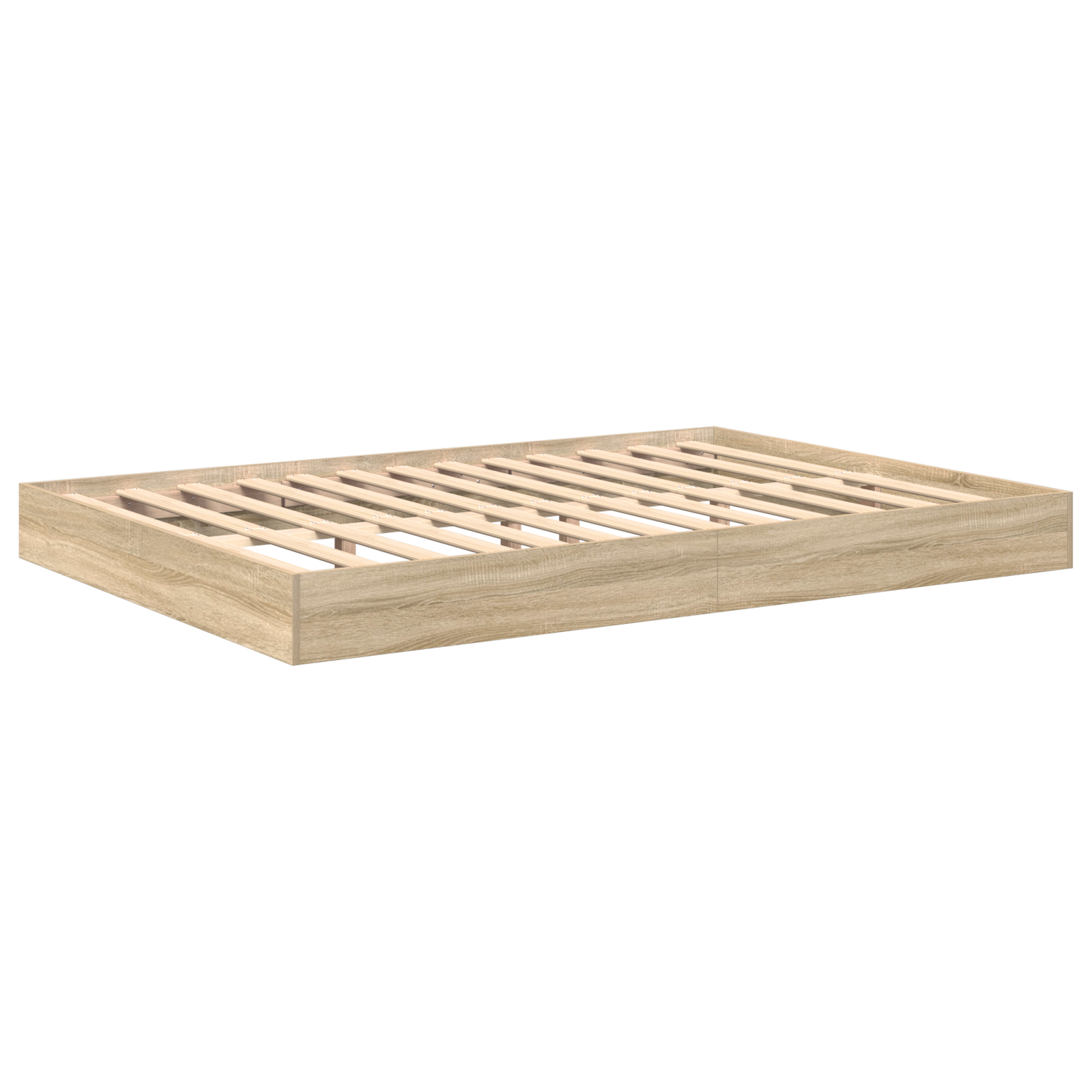 Bookcase Bed Sonoma Oak 160x200 cm Engineered Wood - Image 4