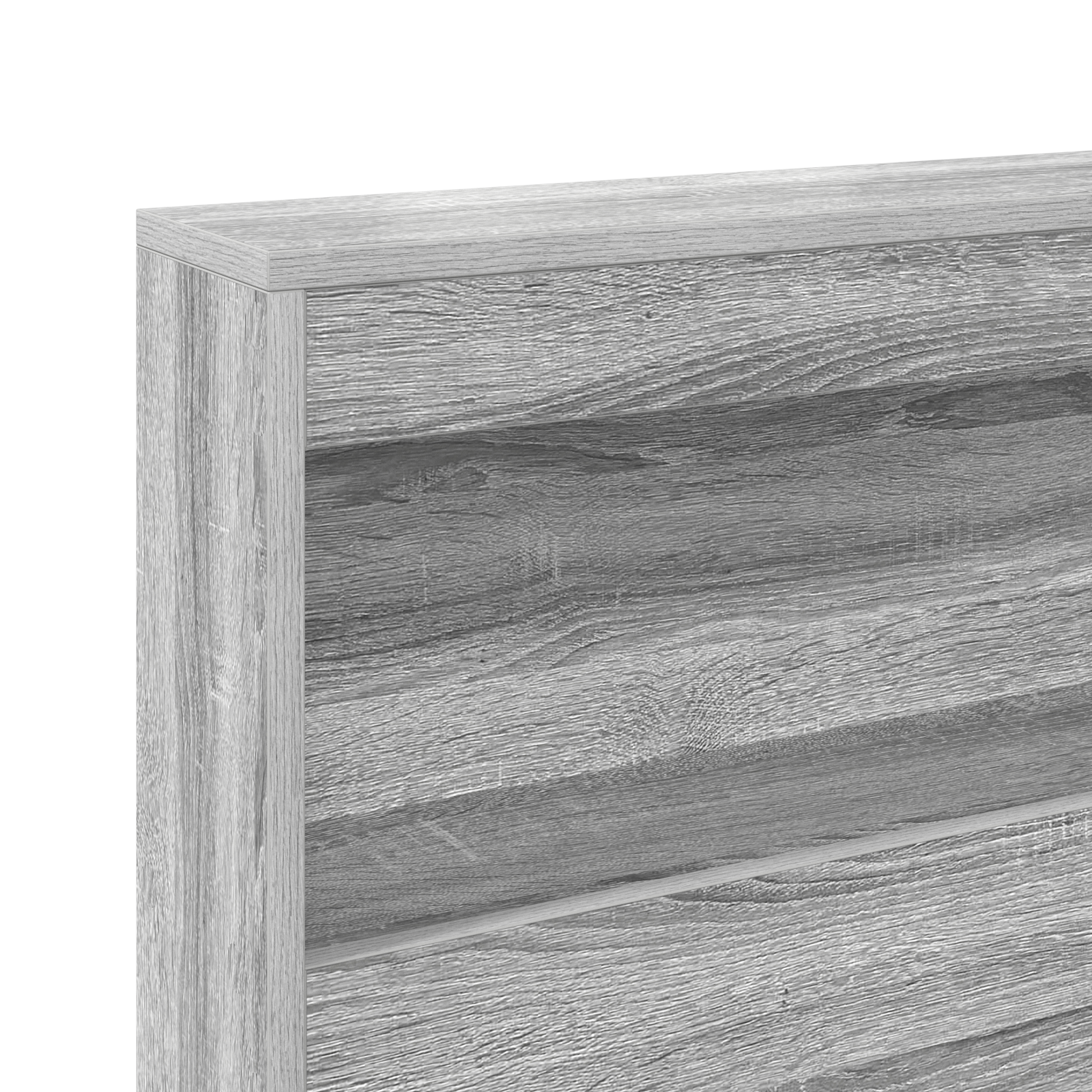 Bookcase Bed Grey Sonoma 160x200 cm Engineered Wood - Image 9