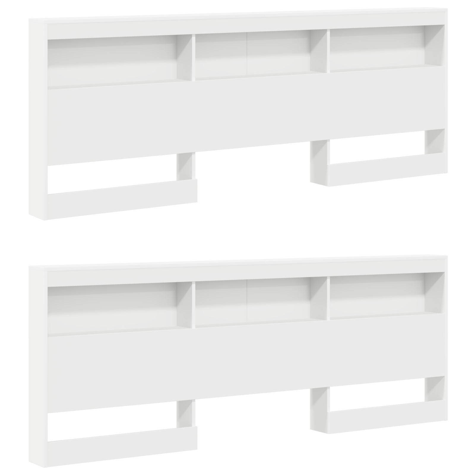 Bookcase Bed White 180x200 cm Engineered Wood - Image 4
