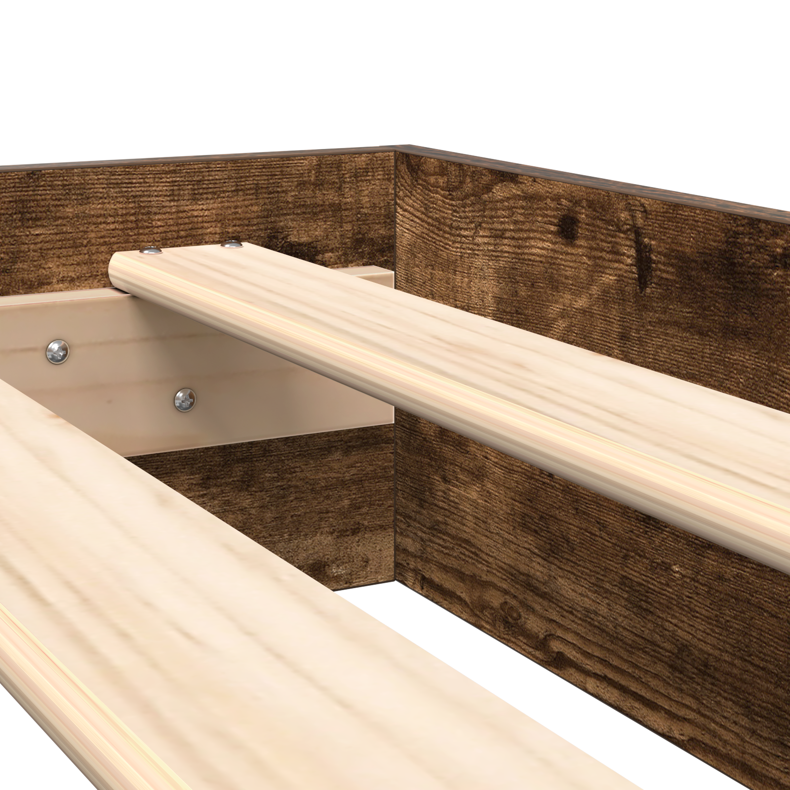 Bookcase Bed Smoked Oak 180x200 cm Engineered Wood - Image 10