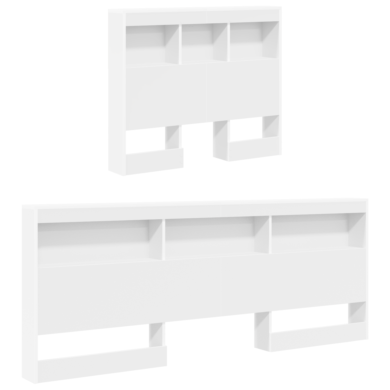 Bookcase Bed White 90x190 cm Engineered Wood - Image 5