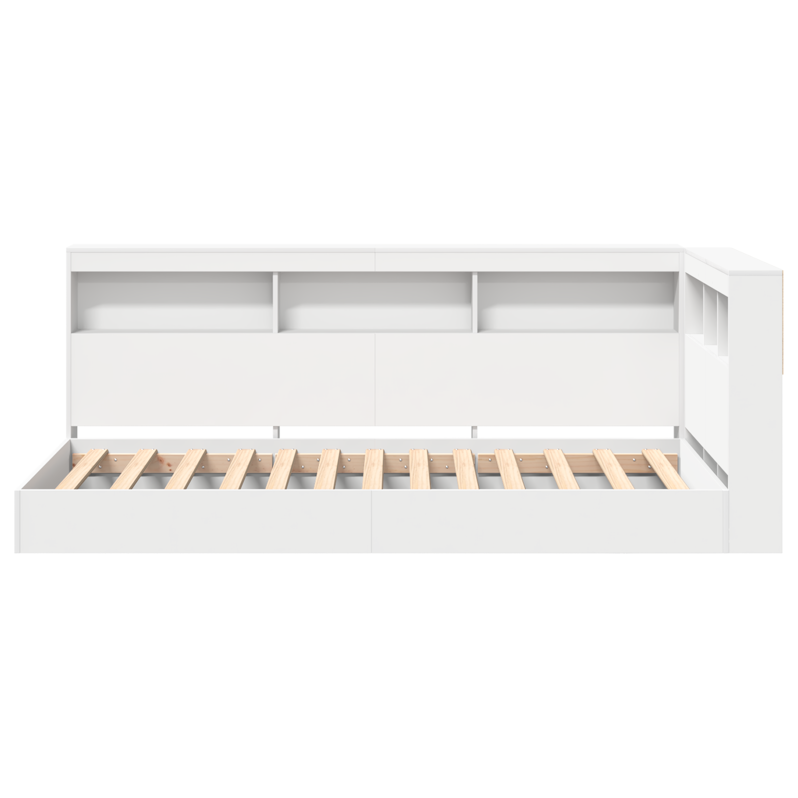 Bookcase Bed White 90x190 cm Engineered Wood - Image 6