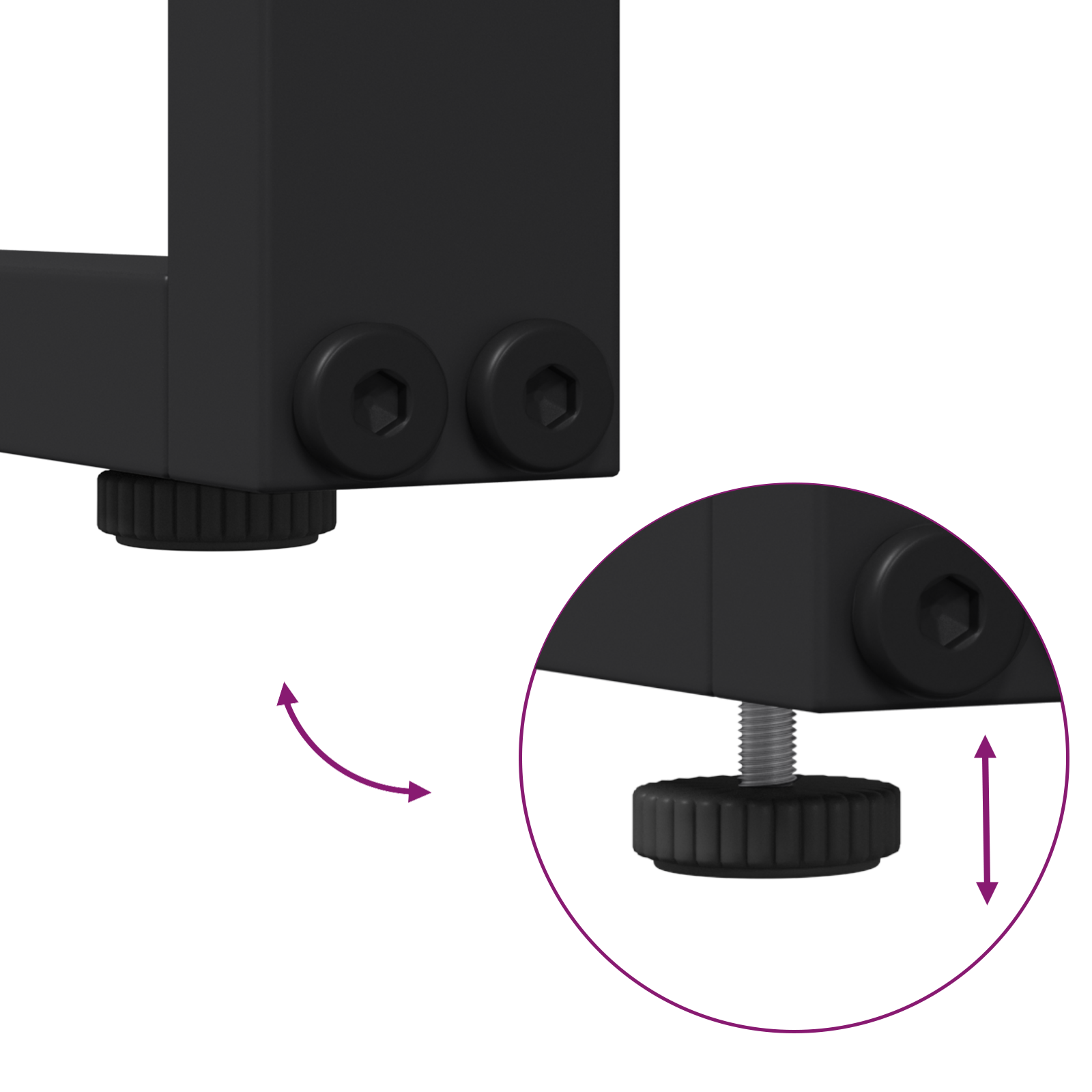 3 Piece Garden Dining Set with Anthracite Cushions - Image 11