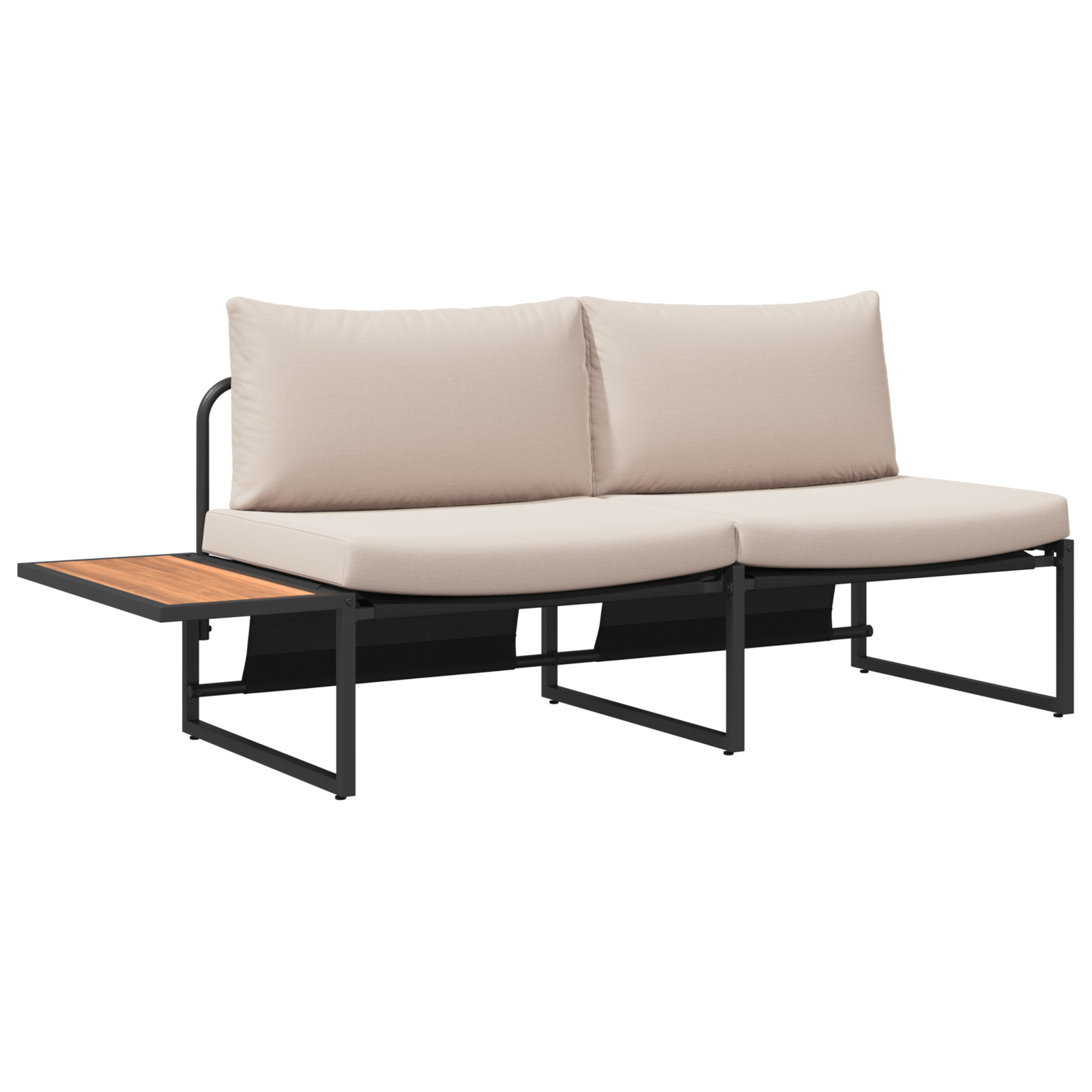 3 Piece Garden Sofa Set with Taupe Cushions - Image 5