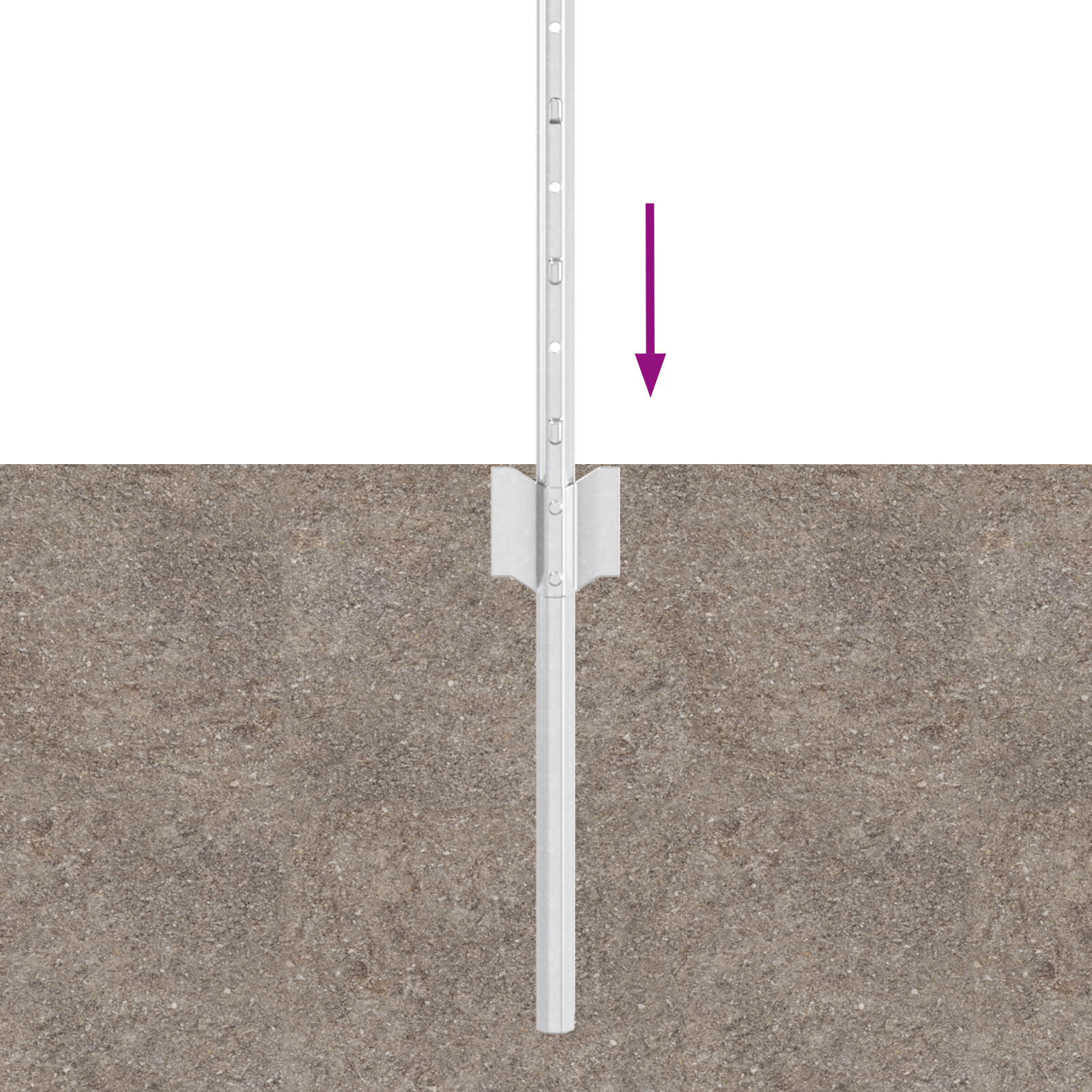 Fence Posts 44 pcs U-Channel Silver 100 cm Steel - Image 5