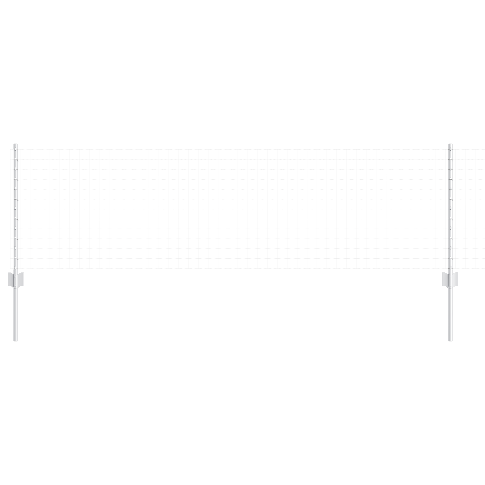 Fence Posts 44 pcs U-Channel Silver 100 cm Steel - Image 3