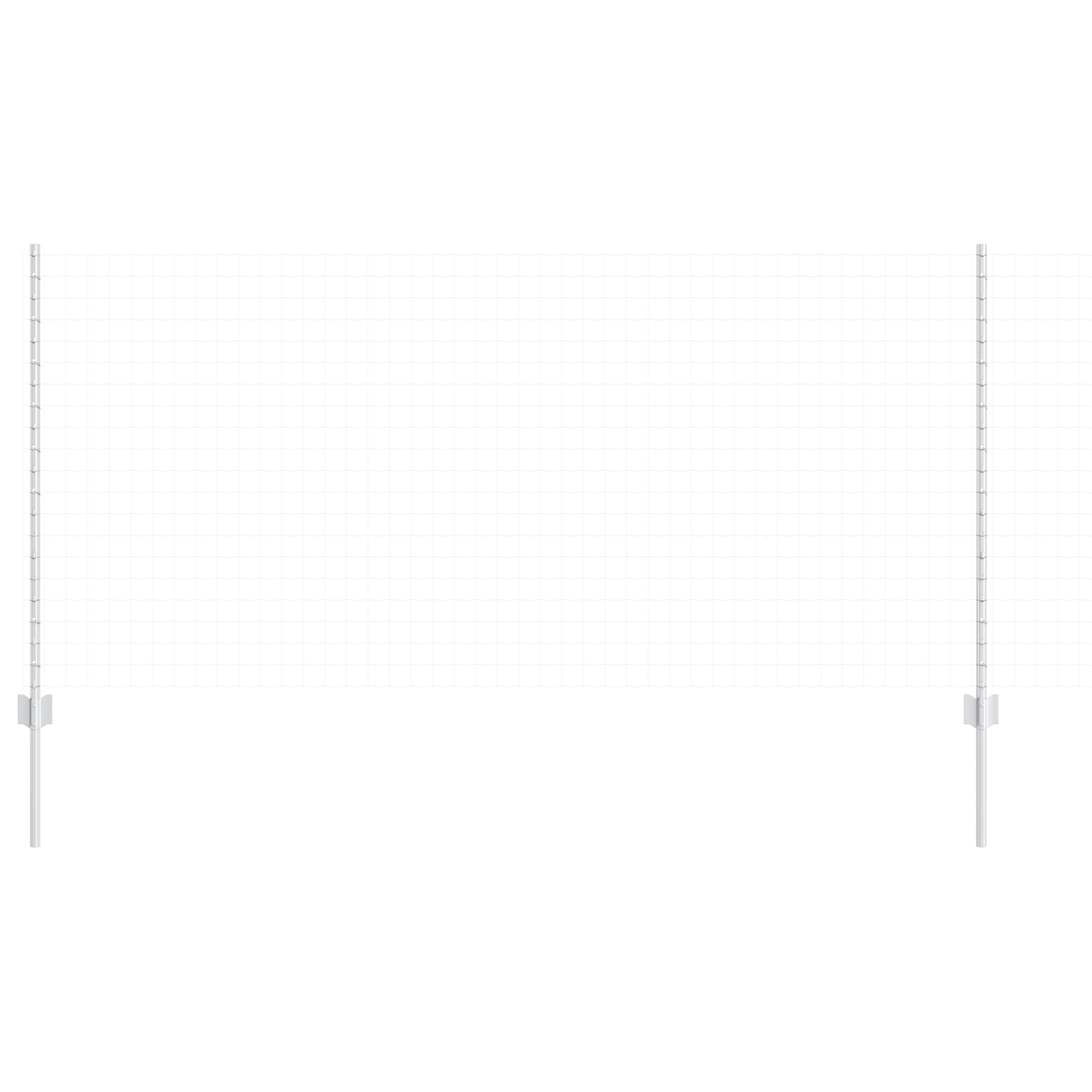 Fence Posts 88 pcs U-Channel Silver 160 cm Steel - Image 3