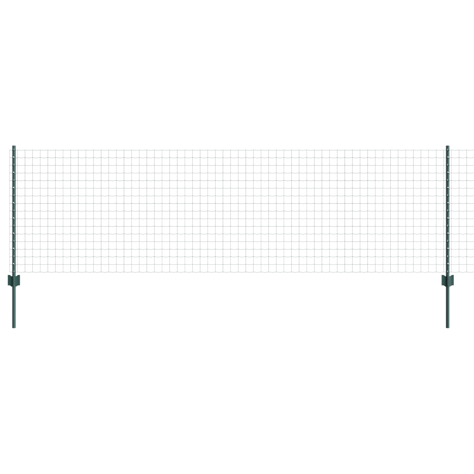 Euro Fence with 5 U Posts Green 0.8x10 m Steel - Image 5