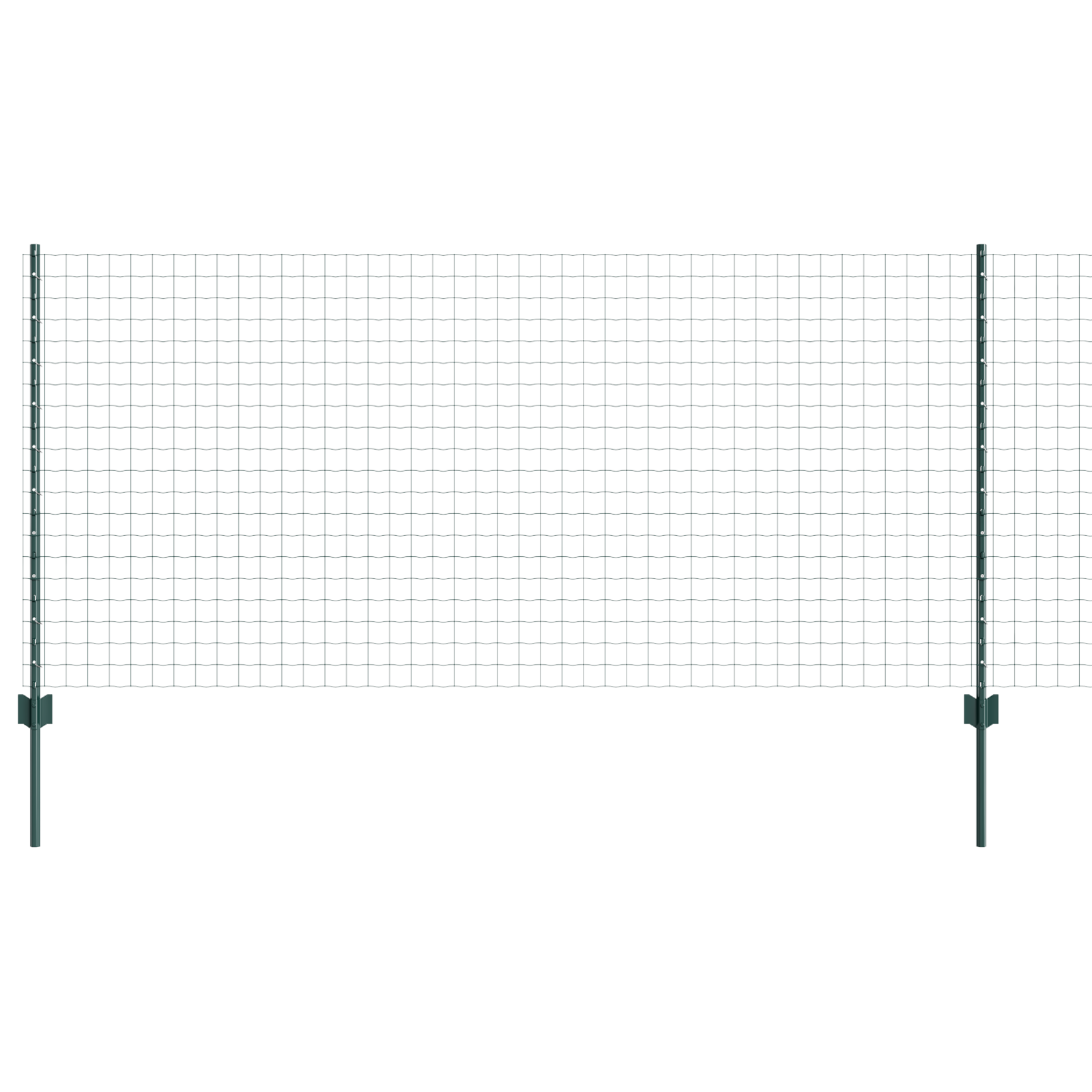 Euro Fence with 5 U Posts Green 1x10 m Steel - Image 6