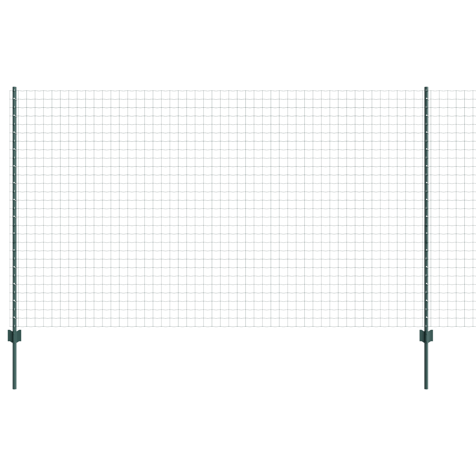 Euro Fence with 5 U Posts Green 1.4x10 m Steel - Image 6