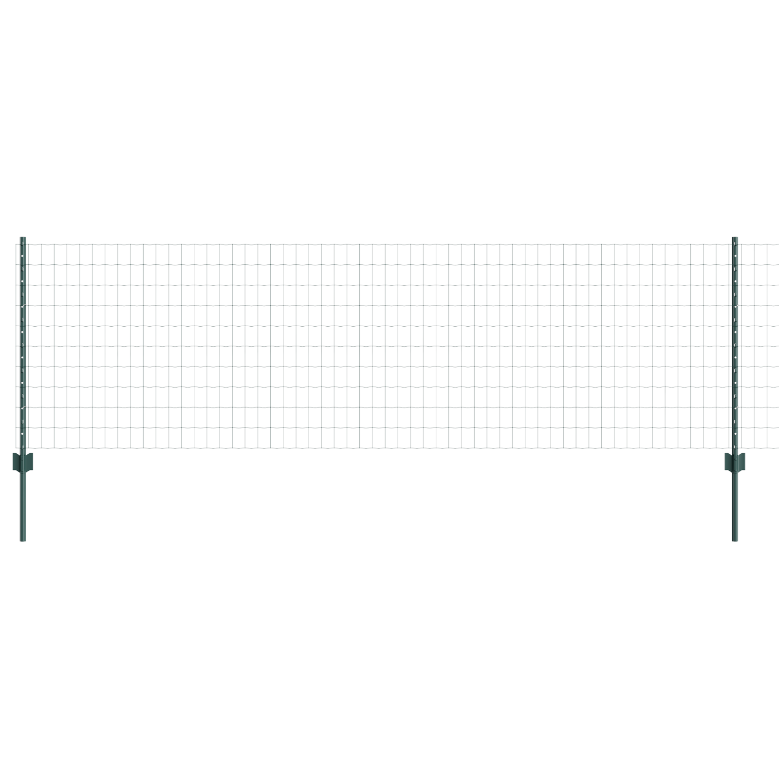 Euro Fence with 5 U Posts Green 0.8x10 m Steel - Image 5