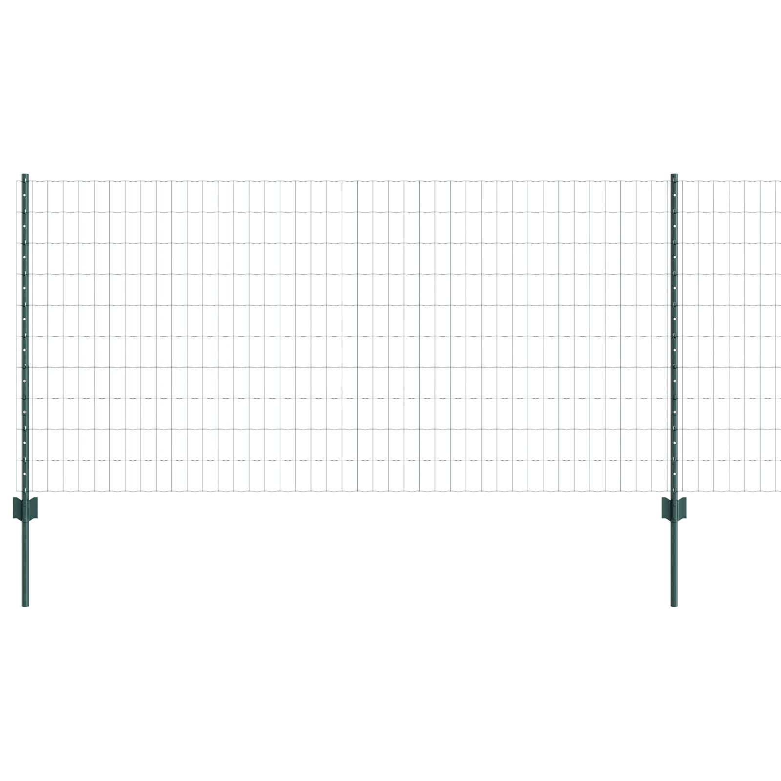 Euro Fence with 5 U Posts Green 1x10 m Steel - Image 6