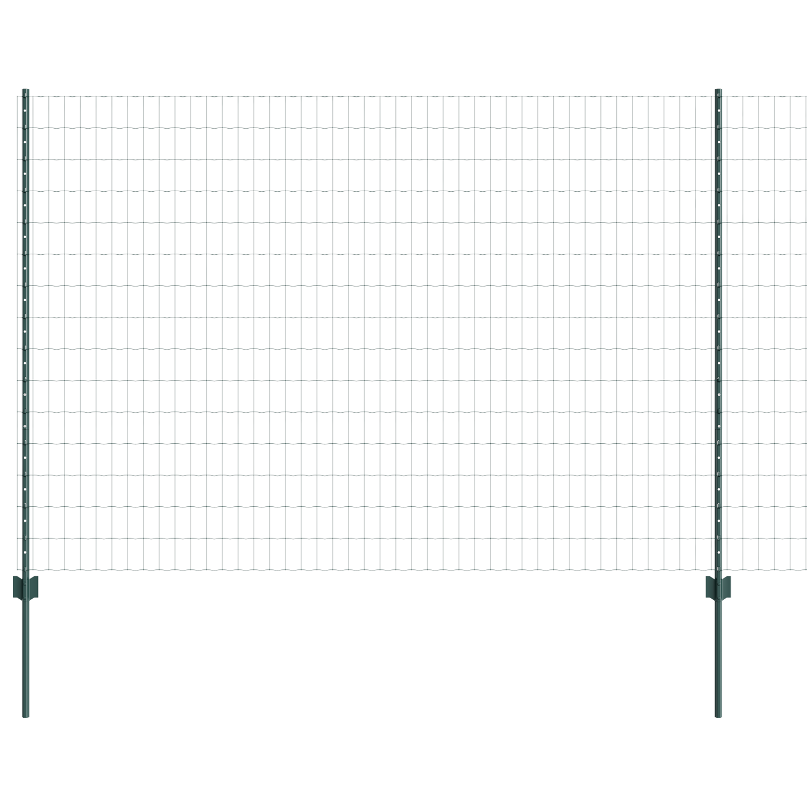Euro Fence with 5 U Posts Green 1.5x10 m Steel - Image 6
