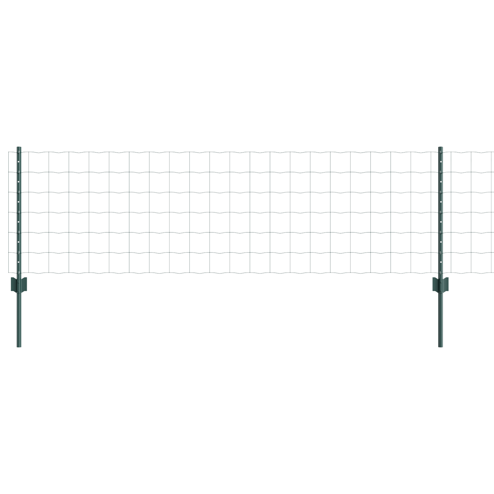 Euro Fence with 5 U Posts Green 0.6x10 m Steel - Image 5