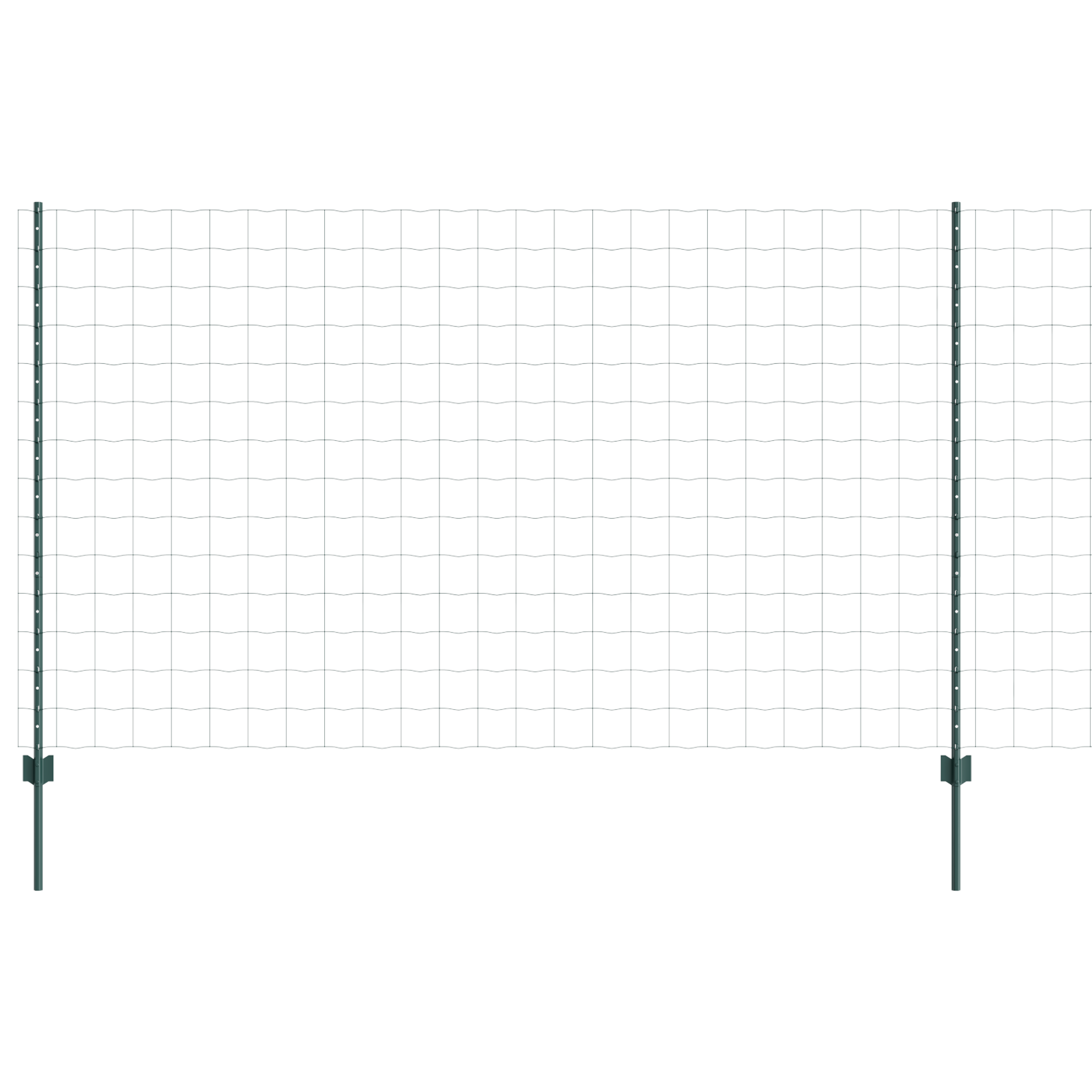 Euro Fence with 5 U Posts Green 1,4x10 m Steel - Image 2