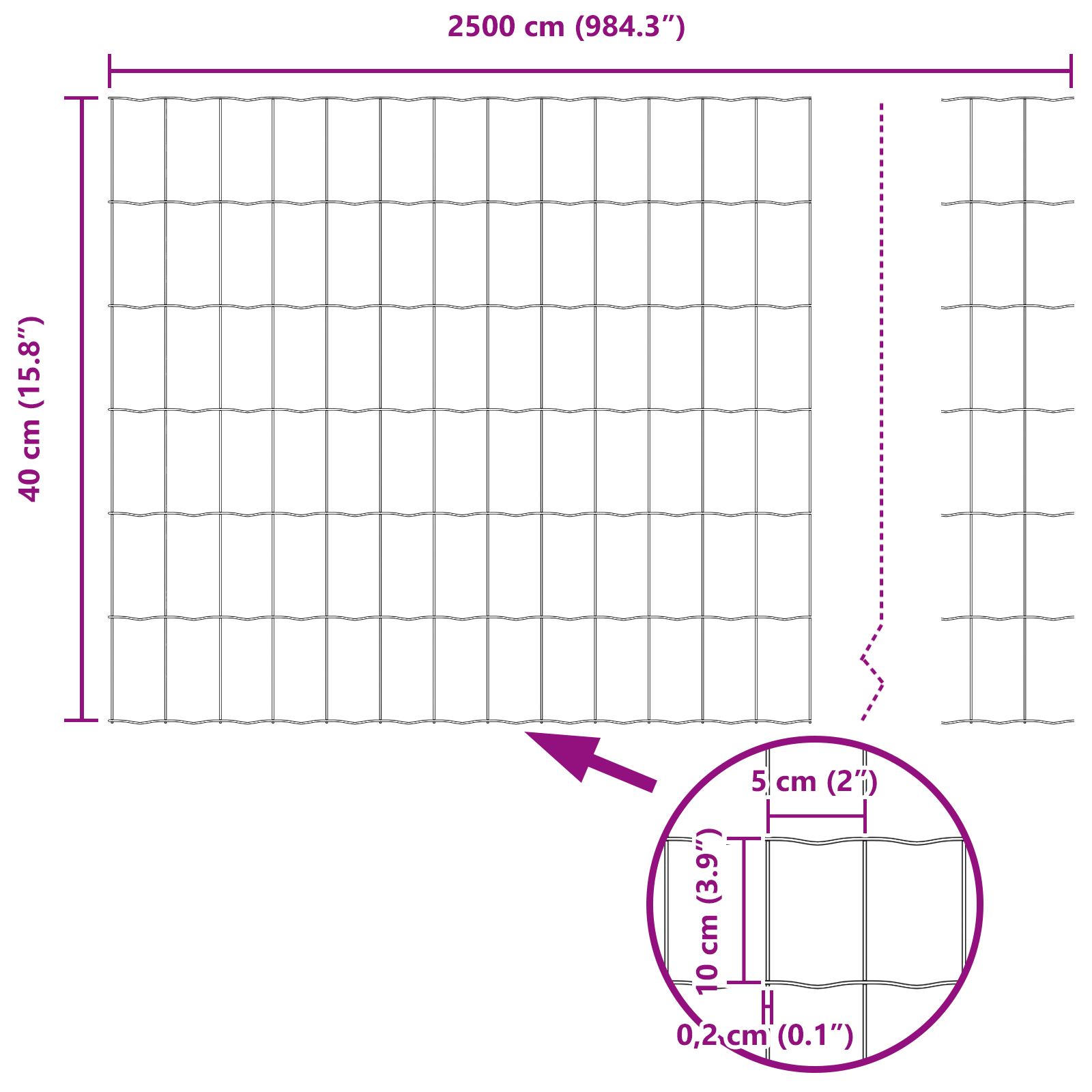 Euro Fence with 11 U Posts Green 0,4x25 m Steel - Image 11