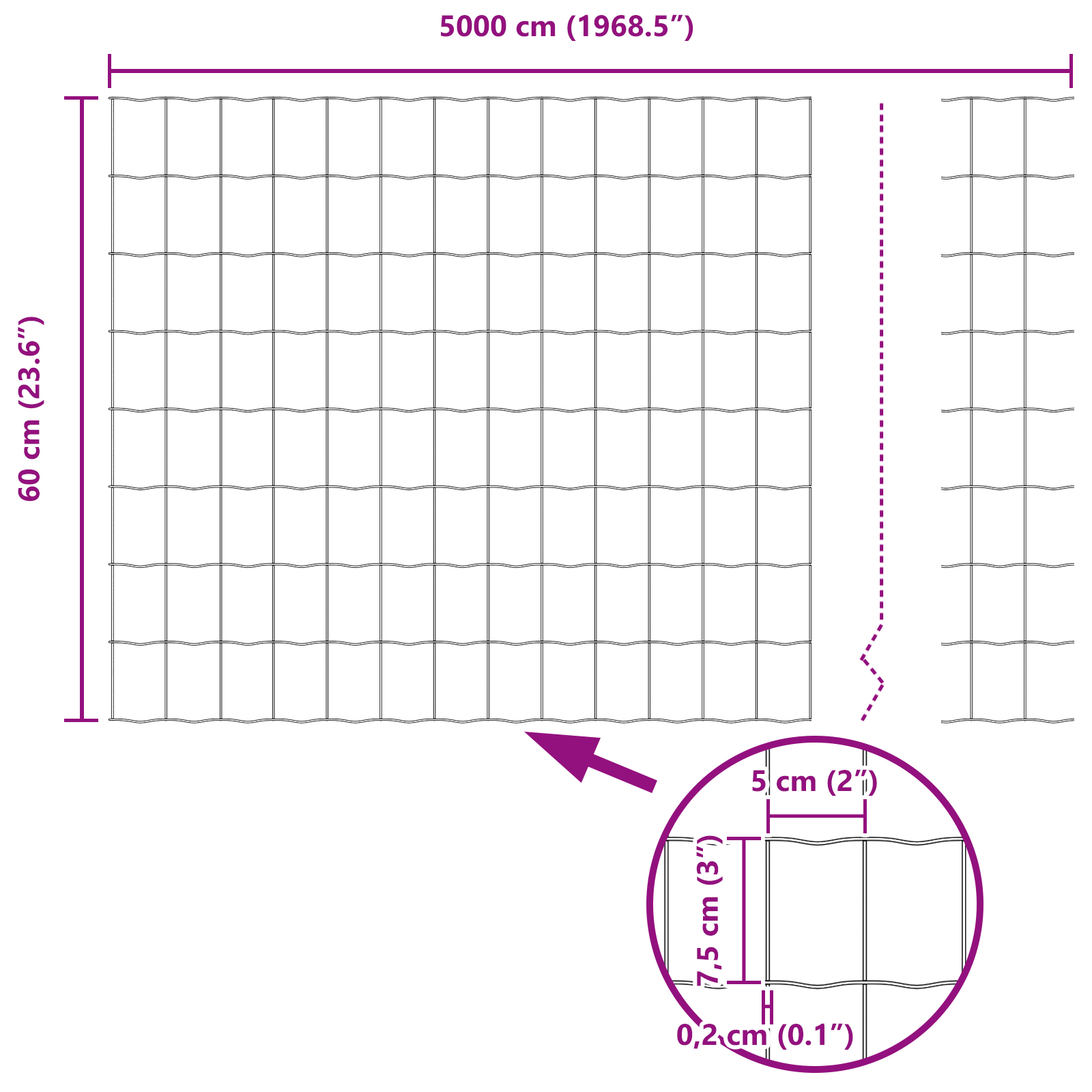 Euro Fence with 22 U Posts Green 0,6x50 m Steel - Image 11