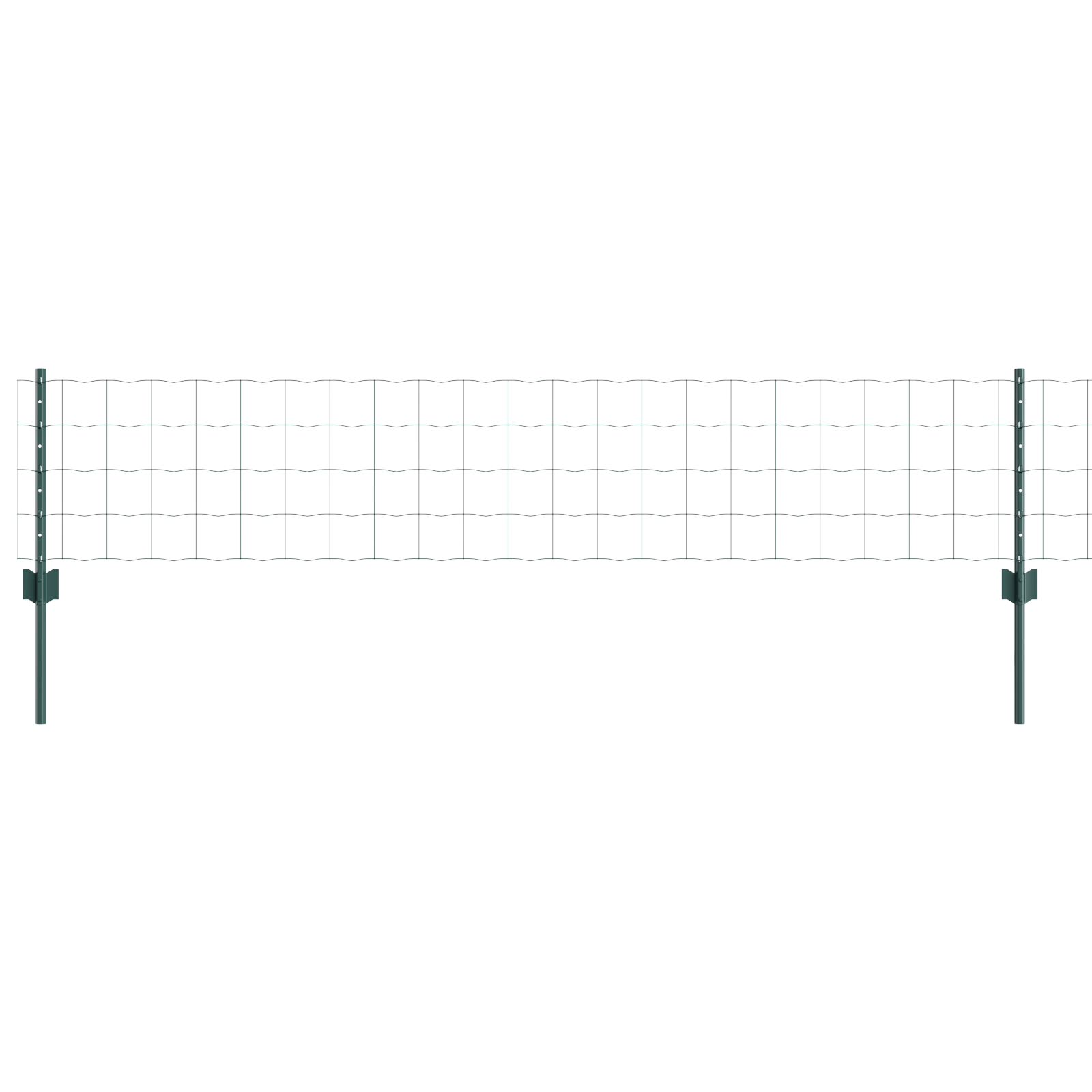 Euro Fence with 22 U Posts Green 0,4x50 m Steel - Image 2