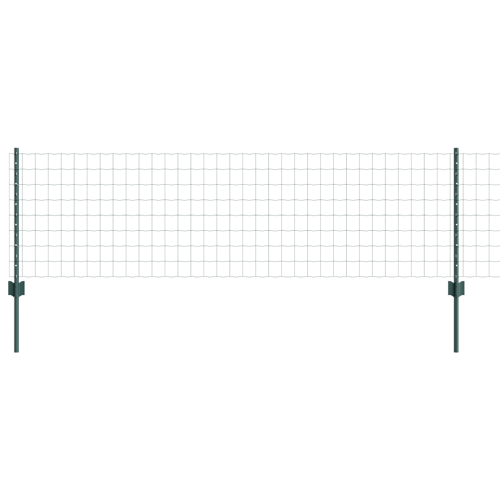 Euro Fence with 11 U Posts Green 0,6x25 m Steel - Image 2