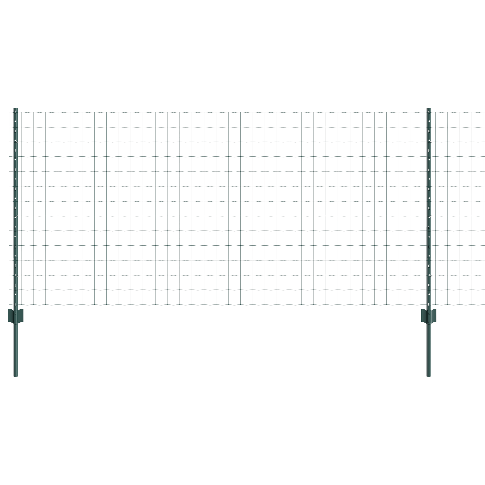 Garden Fence Set Set of 2 Green Steel 25 x 1 m Durable - Image 2