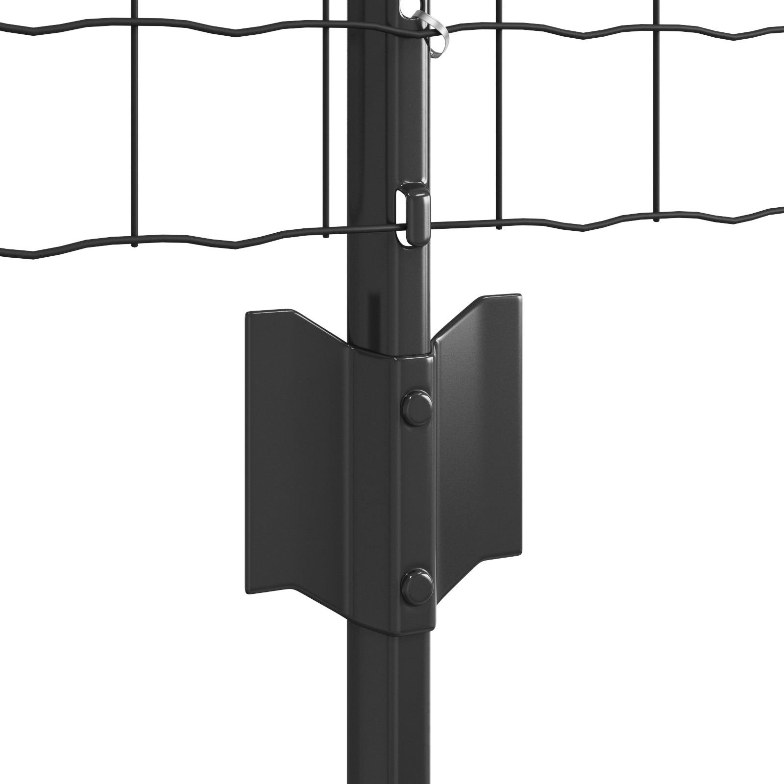 Euro Fence with 5 U Posts Grey 0.6x10 m Steel - Image 6