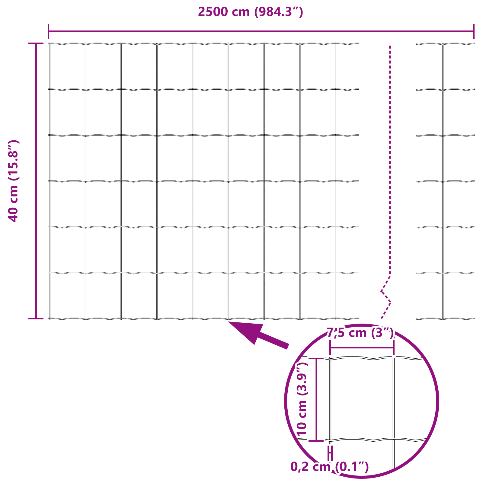 Euro Fence with 11 U Posts Grey 0.4x25 m Steel - Image 11