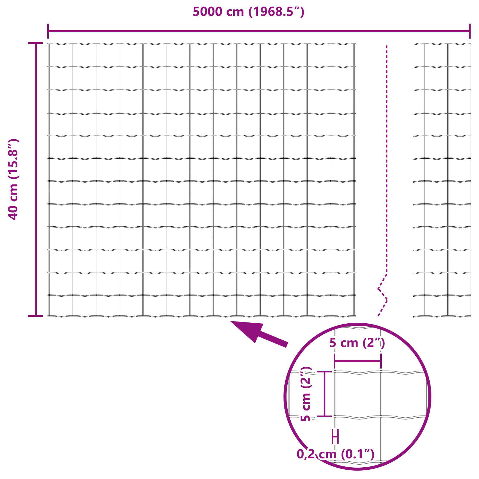 Euro Fence with 22 U Posts Grey 0,4x50 m Steel - Image 11