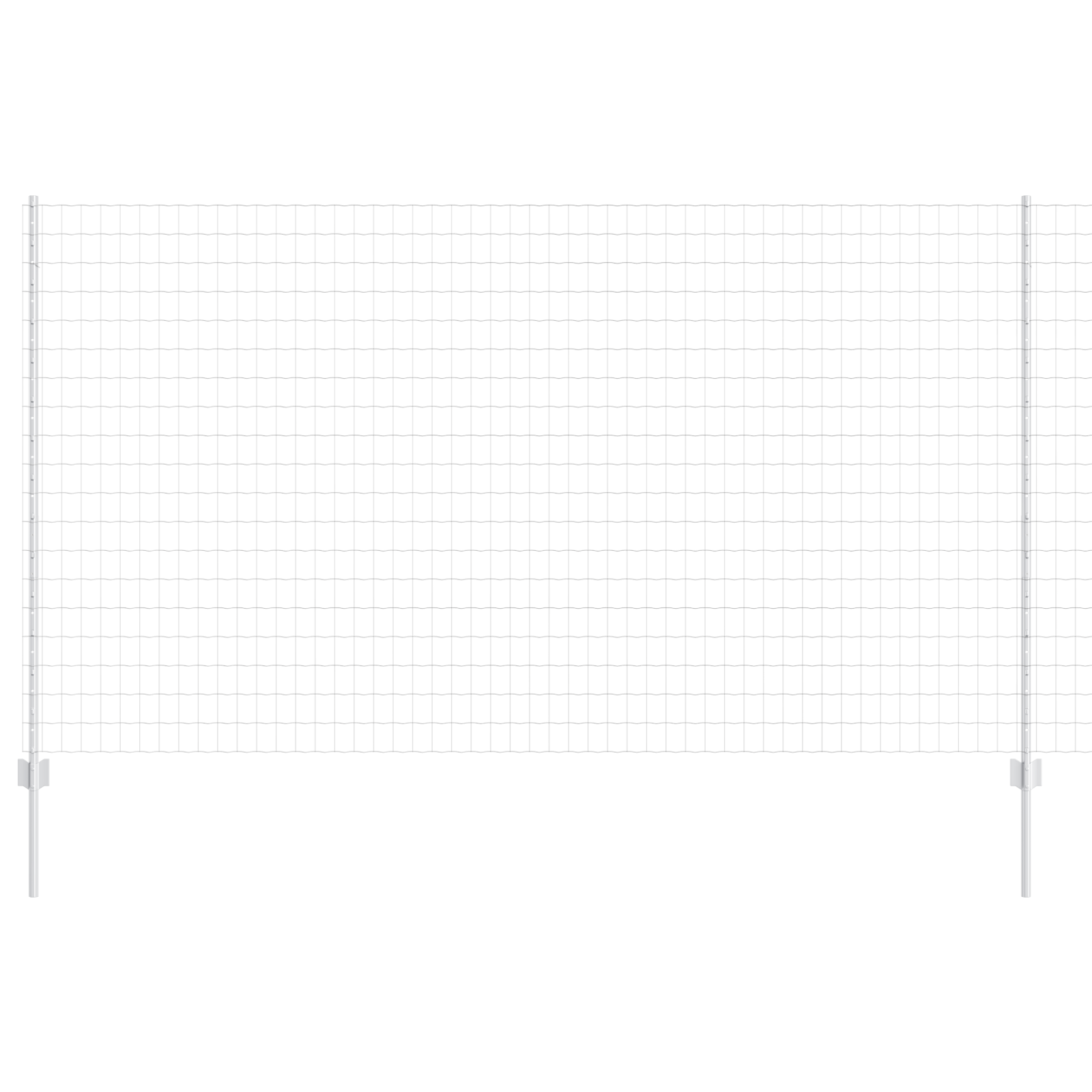 Euro Fence with 10 U Posts Silver 1,4x10 m Steel - Image 2