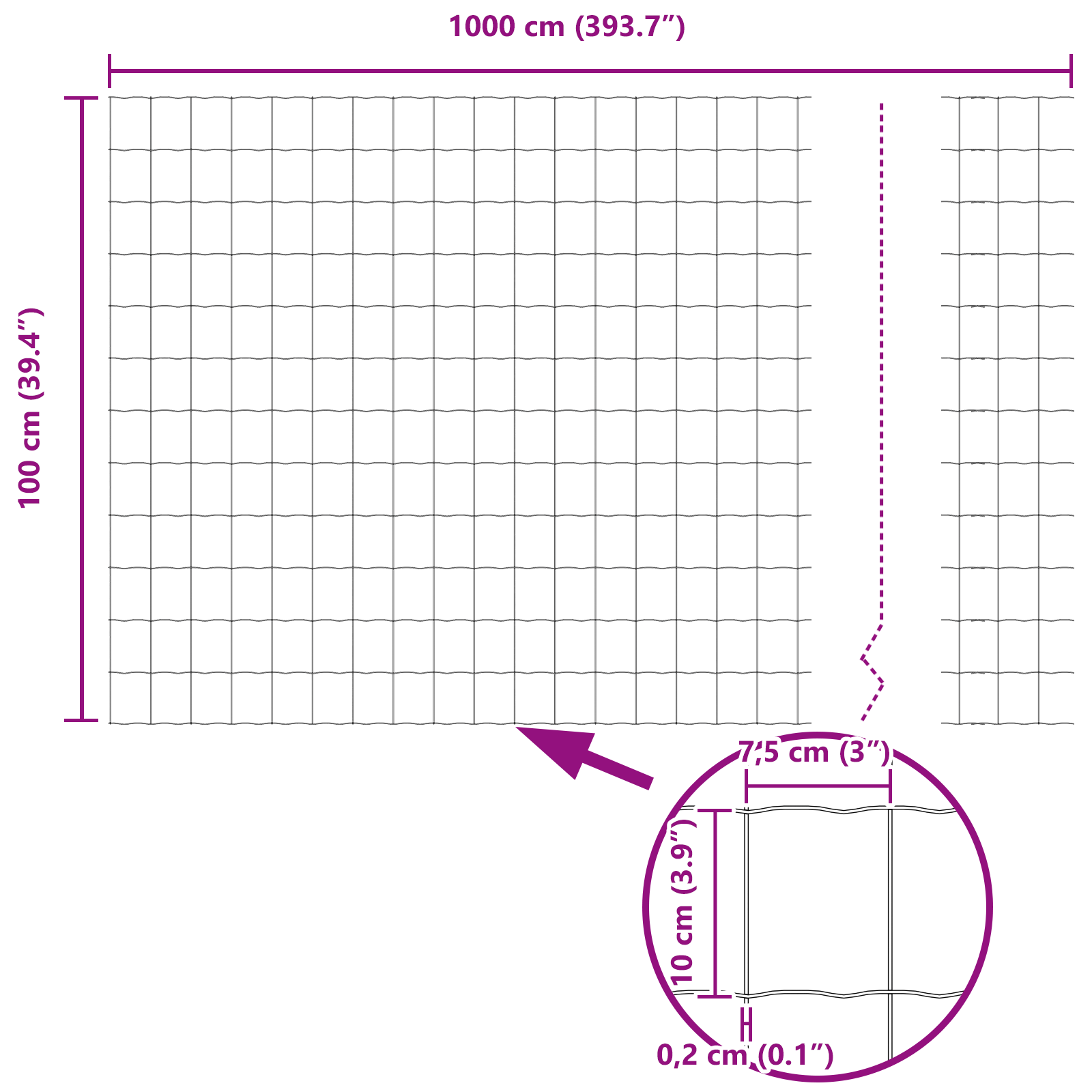 Euro Fence with 10 U Posts Silver 1x10 m Steel - Image 10