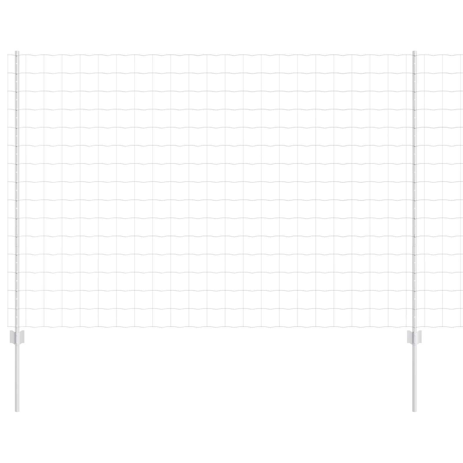 Euro Fence with 10 U Posts Silver 1,5x10 m Steel - Image 2