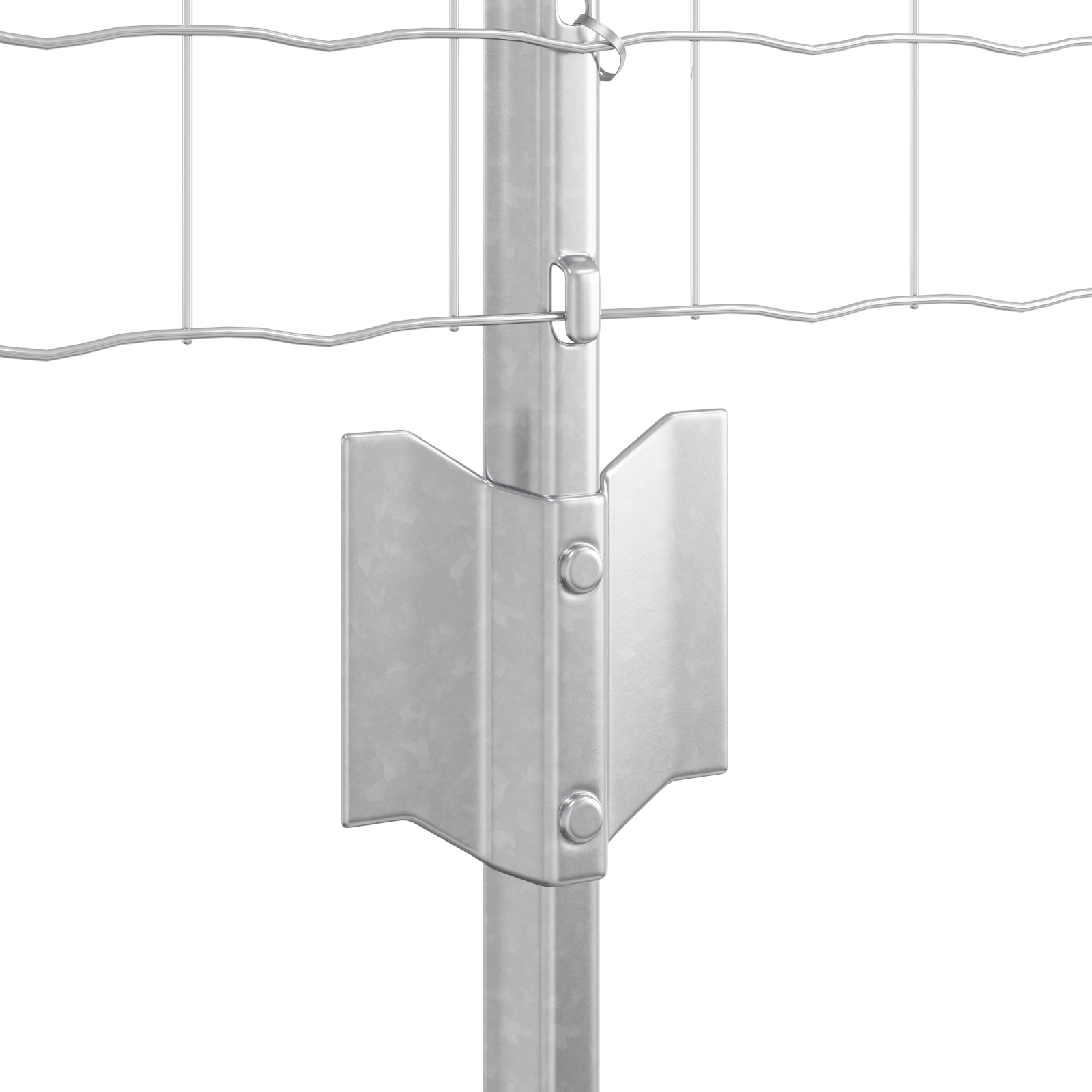 Euro Fence with 22 U Posts Silver 0,4x50 m Steel - Image 6