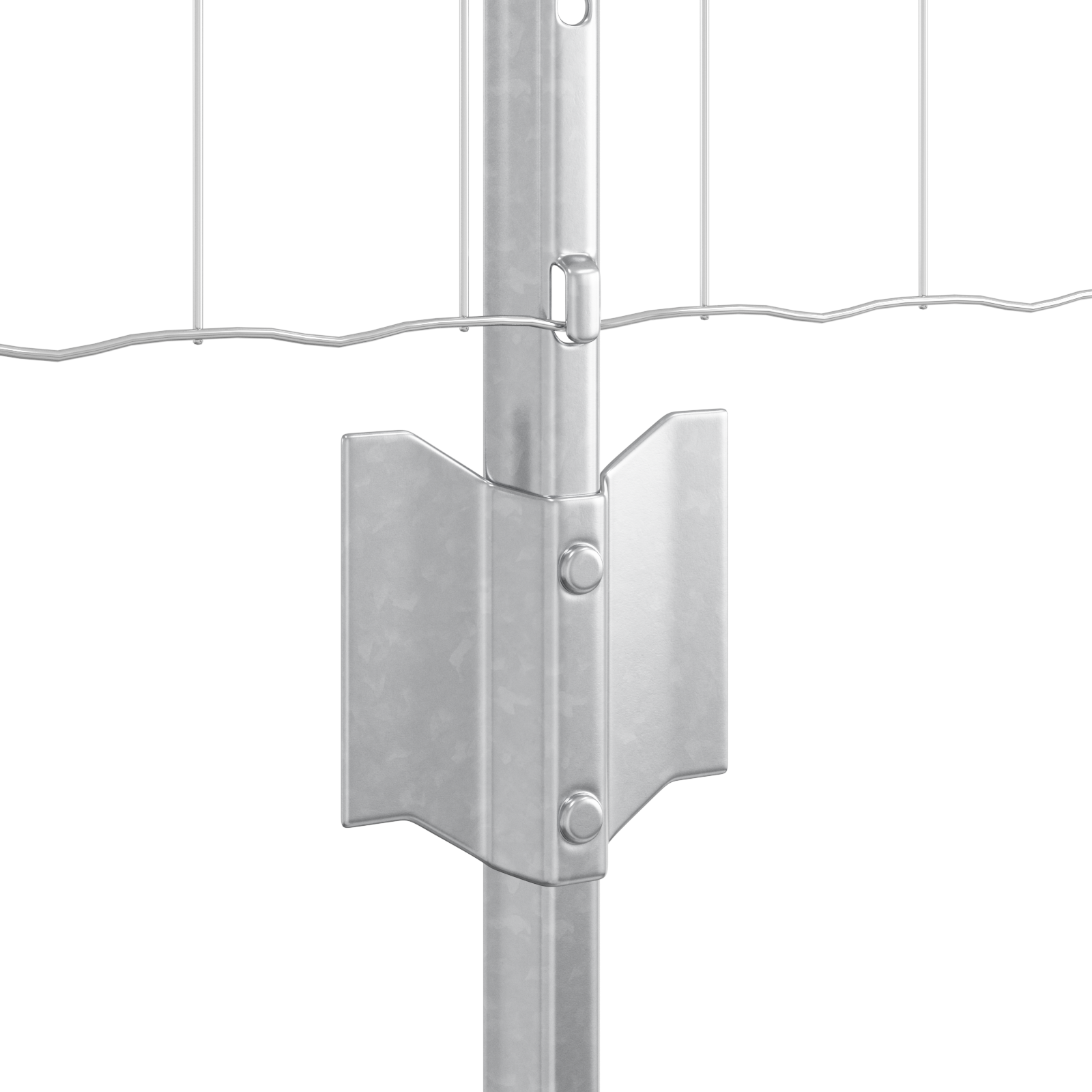 Euro Fence with 11 U Posts Silver 0.6x50 m Steel - Image 6