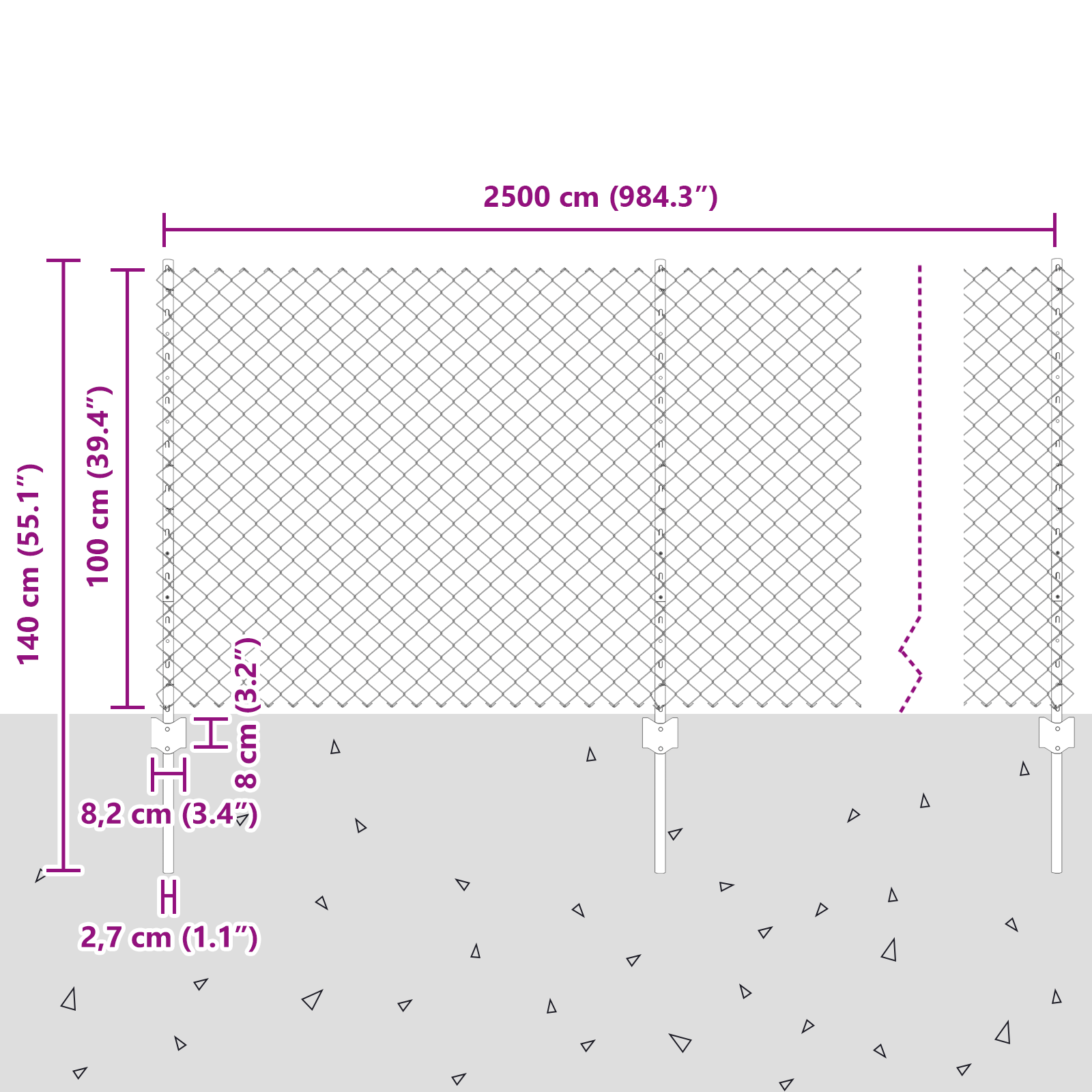Chain Link Fence with 22 U Posts Green 1x25 m Steel - Image 11
