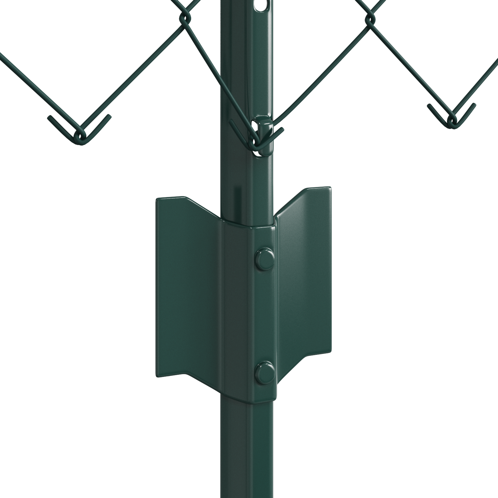 Chain Link Fence with 22 U Posts Green 0.6x25 m Steel - Image 6