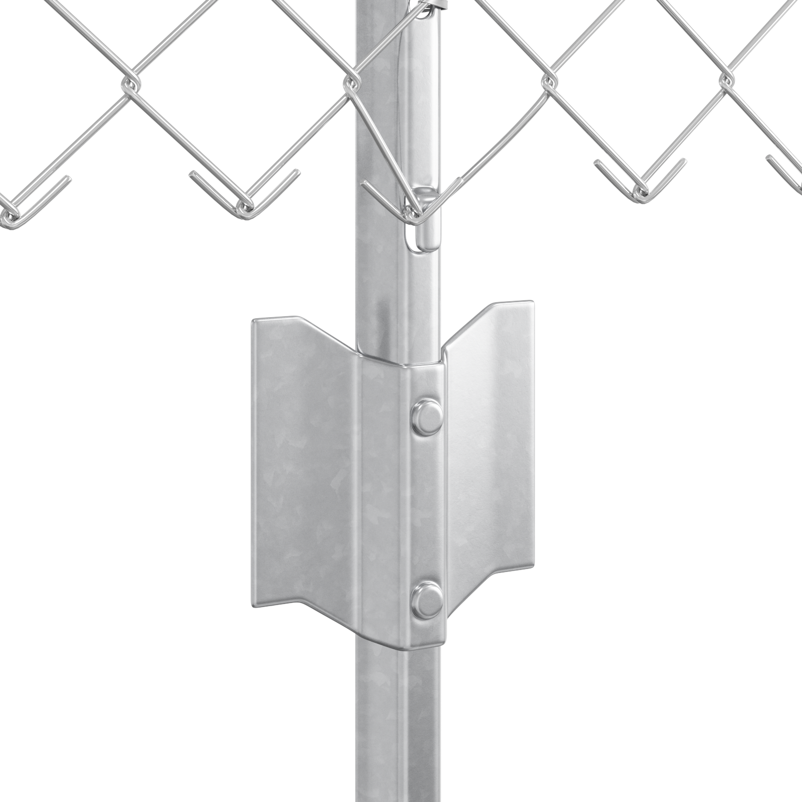 Chain Link Fence with 22 U Posts Silver 0,8x25 m Steel - Image 6