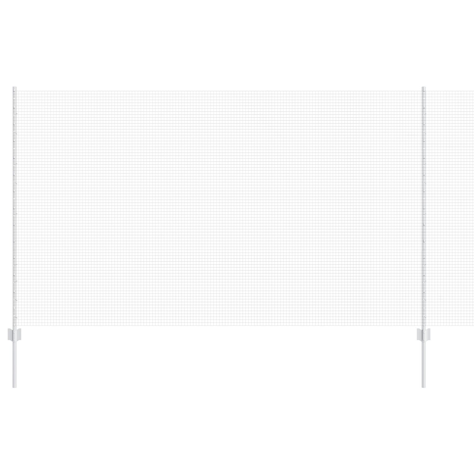 Welded Wire Fence with 10 U Posts Silver 1.4x10 m Steel - Image 2