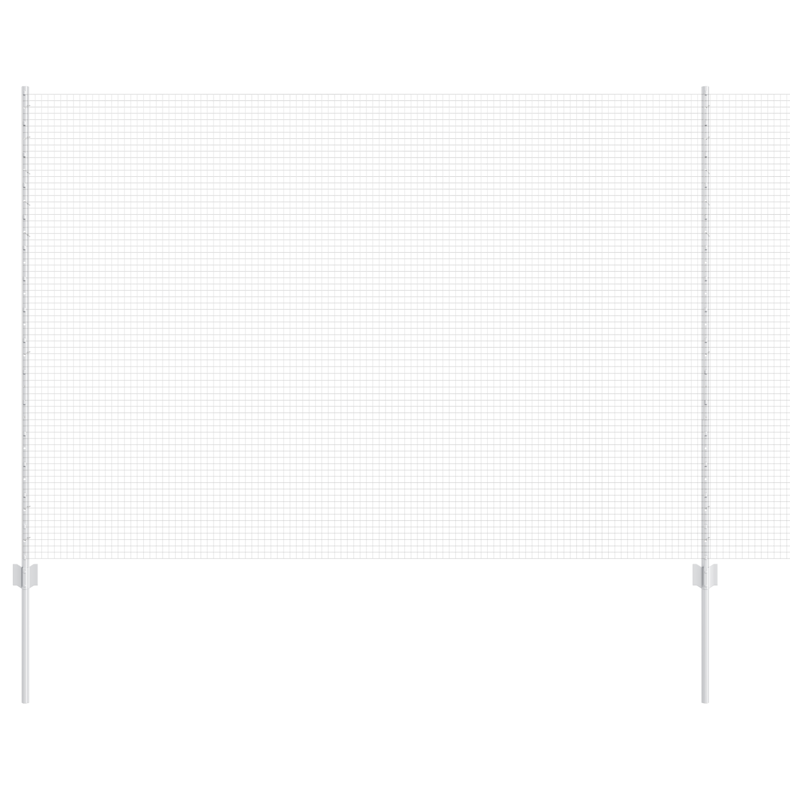 Garden Fence Set Set of 2 Galvanised Steel - Image 2