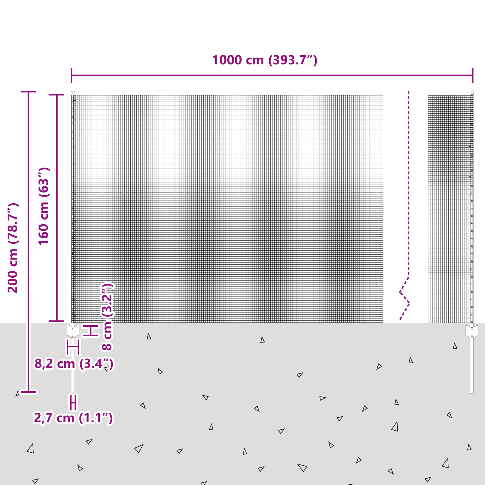 Welded Wire Fence with 10 U Posts Silver 1.6x10 m Steel - Image 11