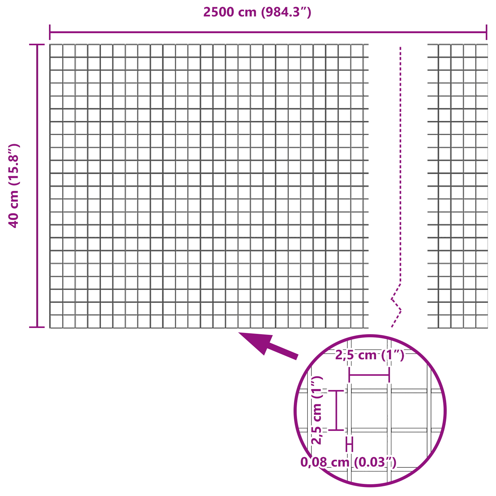 Welded Wire Fence with 11 U Posts Silver 0.4x25 m Steel - Image 11